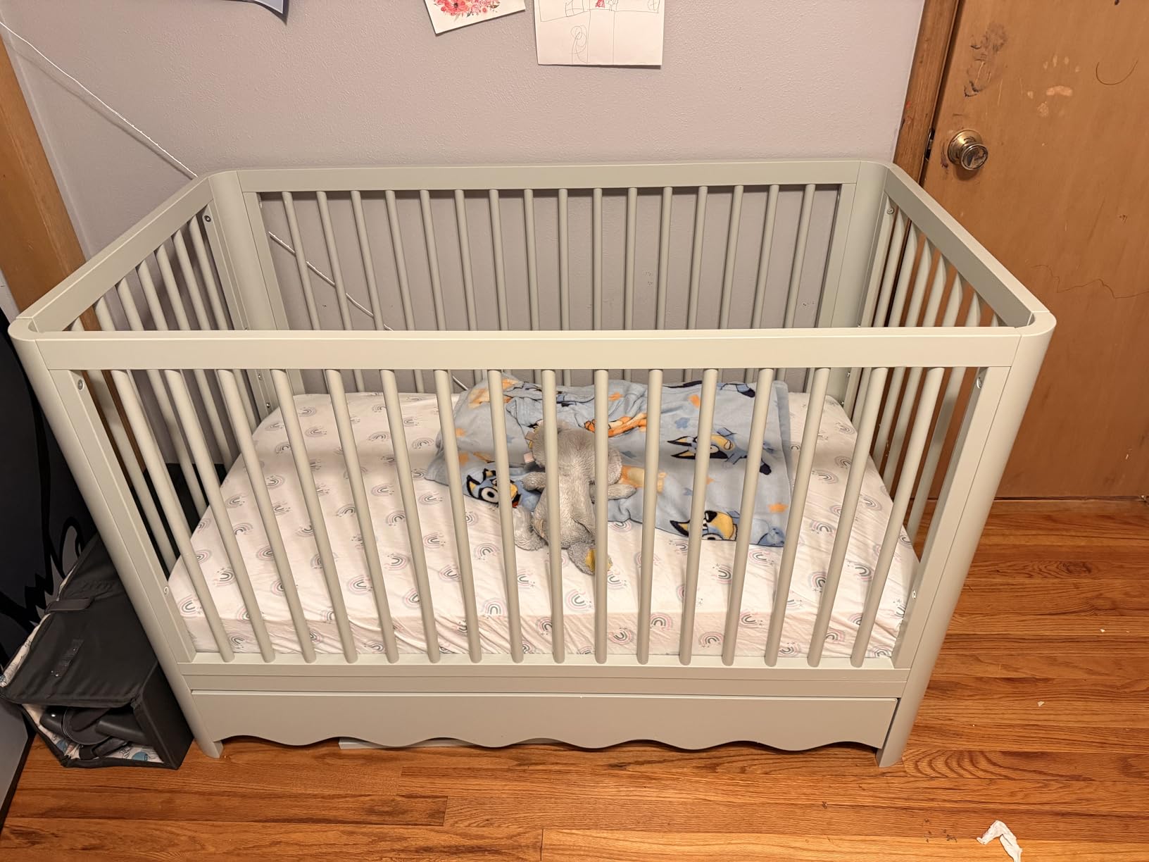 Storkcraft Casablanca 5-in-1 Convertible Crib with Drawer, Driftwood customer photo 2