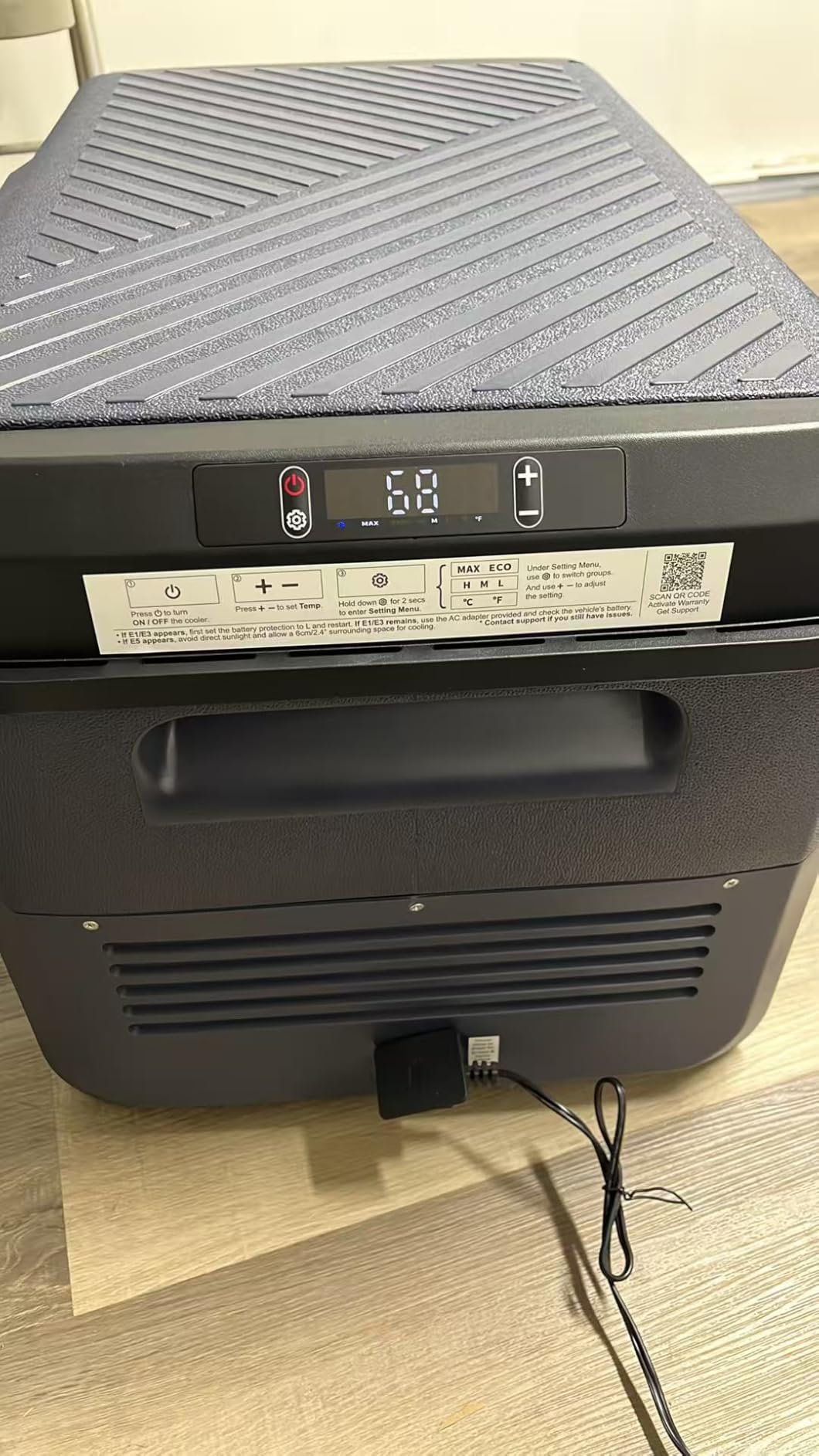 BODEGACOOLER 12 Volt Refrigerator, 100QT(95L) IPX4 Waterproof Electric Cooler, Car Fridge Dual Zone APP Control with 12/24V DC 110-240V AC, -4℉~68℉, Portable Freezer for Camping,Travel,RV,Road Trips customer photo 1