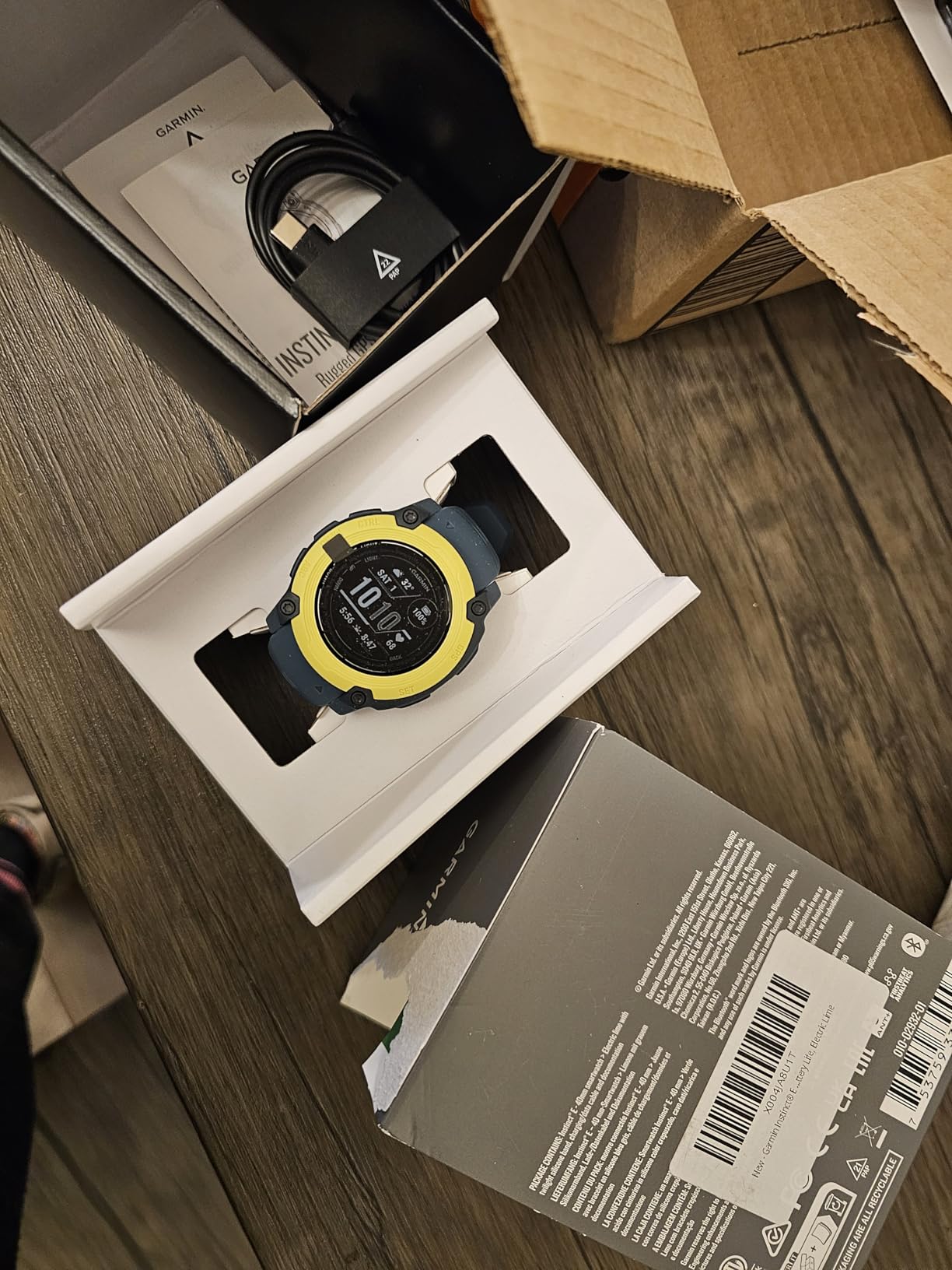 Garmin Instinct® E, Rugged GPS Smartwatch, 45mm, Charcoal | Rugged Design, Essential Health & Wellness Features, Built-In Sports Apps, Navigation Features customer photo 1