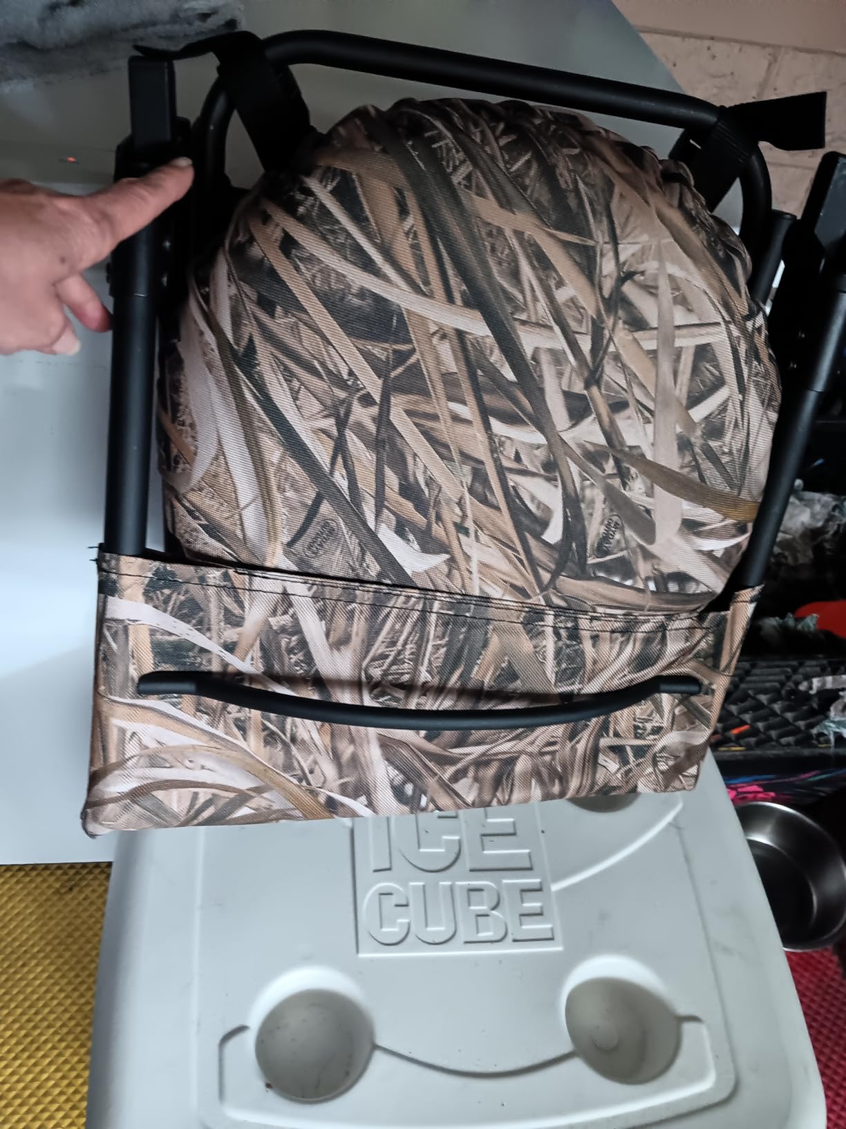 MDSTOP 360 Degree Swivel Hunting Chair for Ground Blinds, Folding Hunting Seat customer photo 1