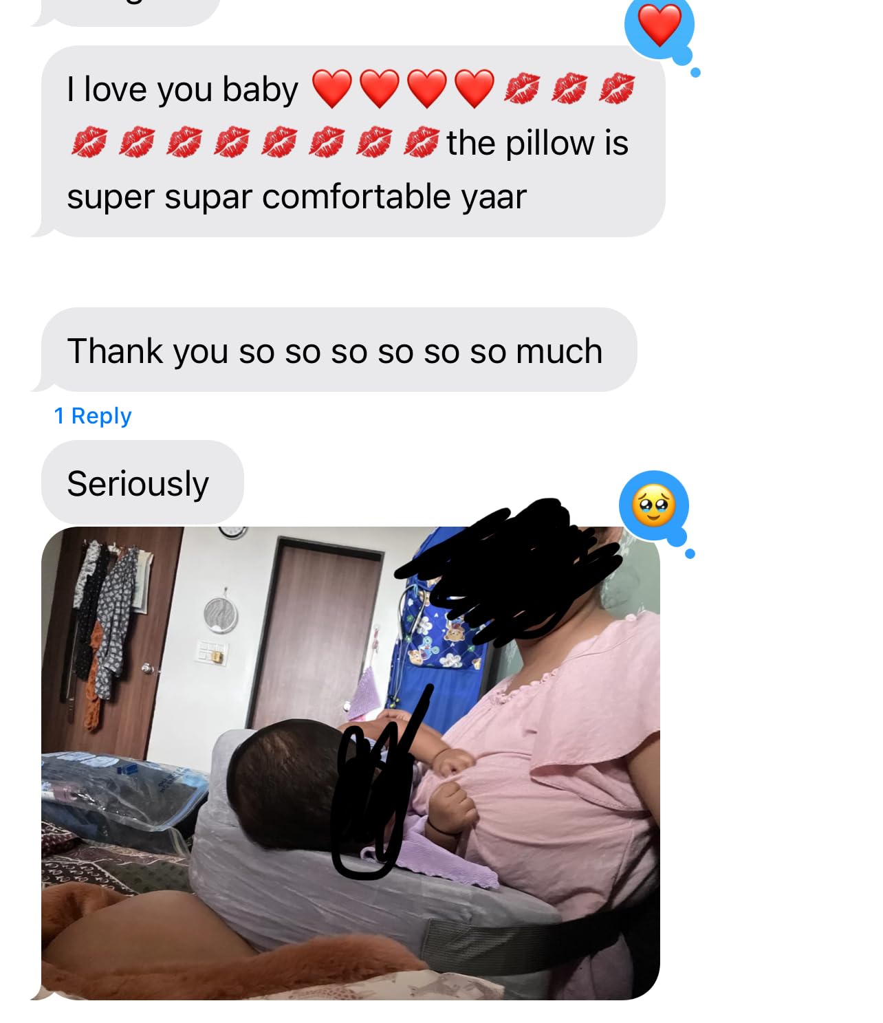 Momcozy Cozylite Nursing Pillow for Breastfeeding - Supportive Memory Foam customer photo 2