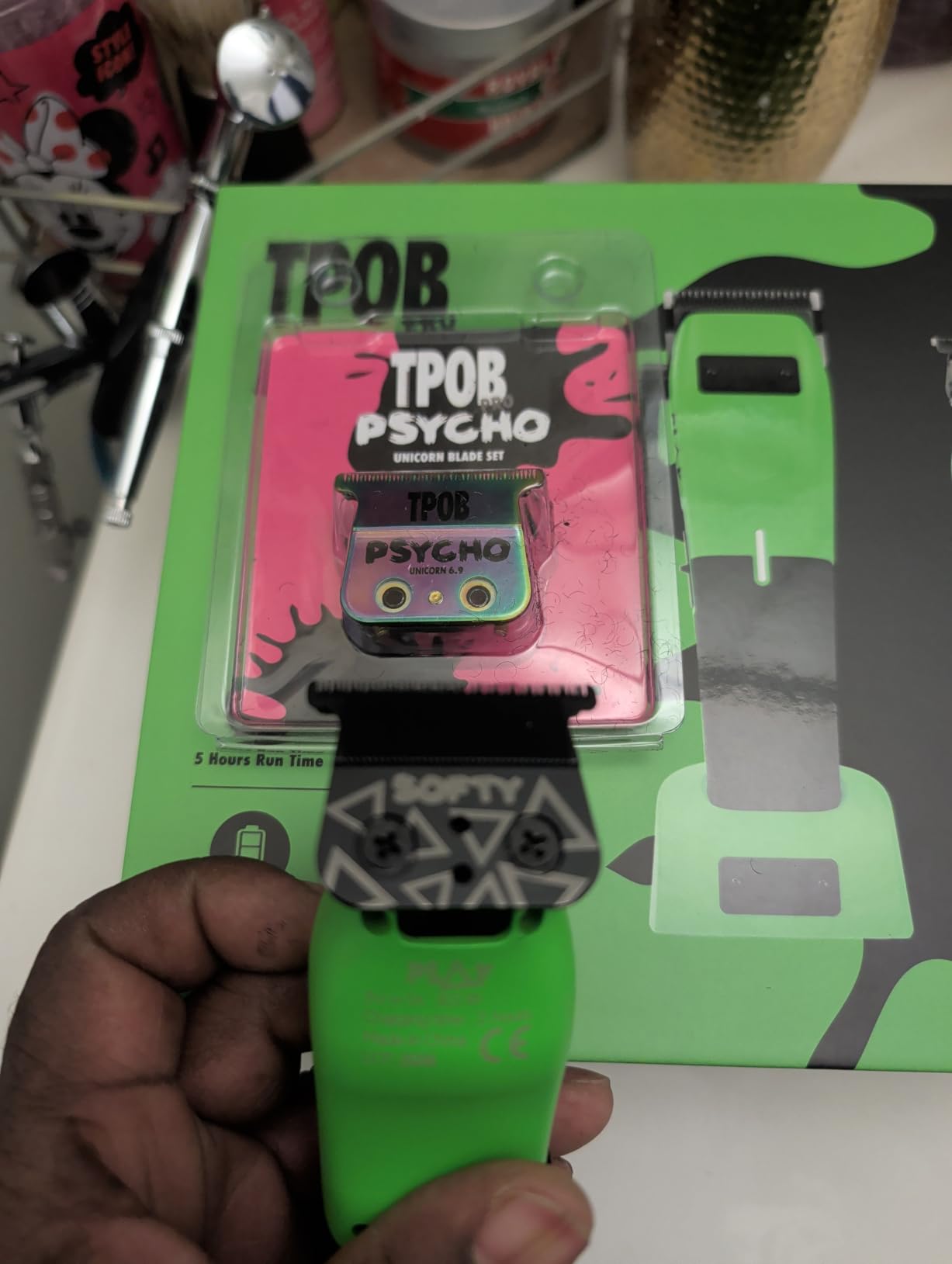 TPOB Play Barber Hair Clippers & Trimmer for Men 7500 RPM with Rubber Grips (White 2 Set) customer photo 2