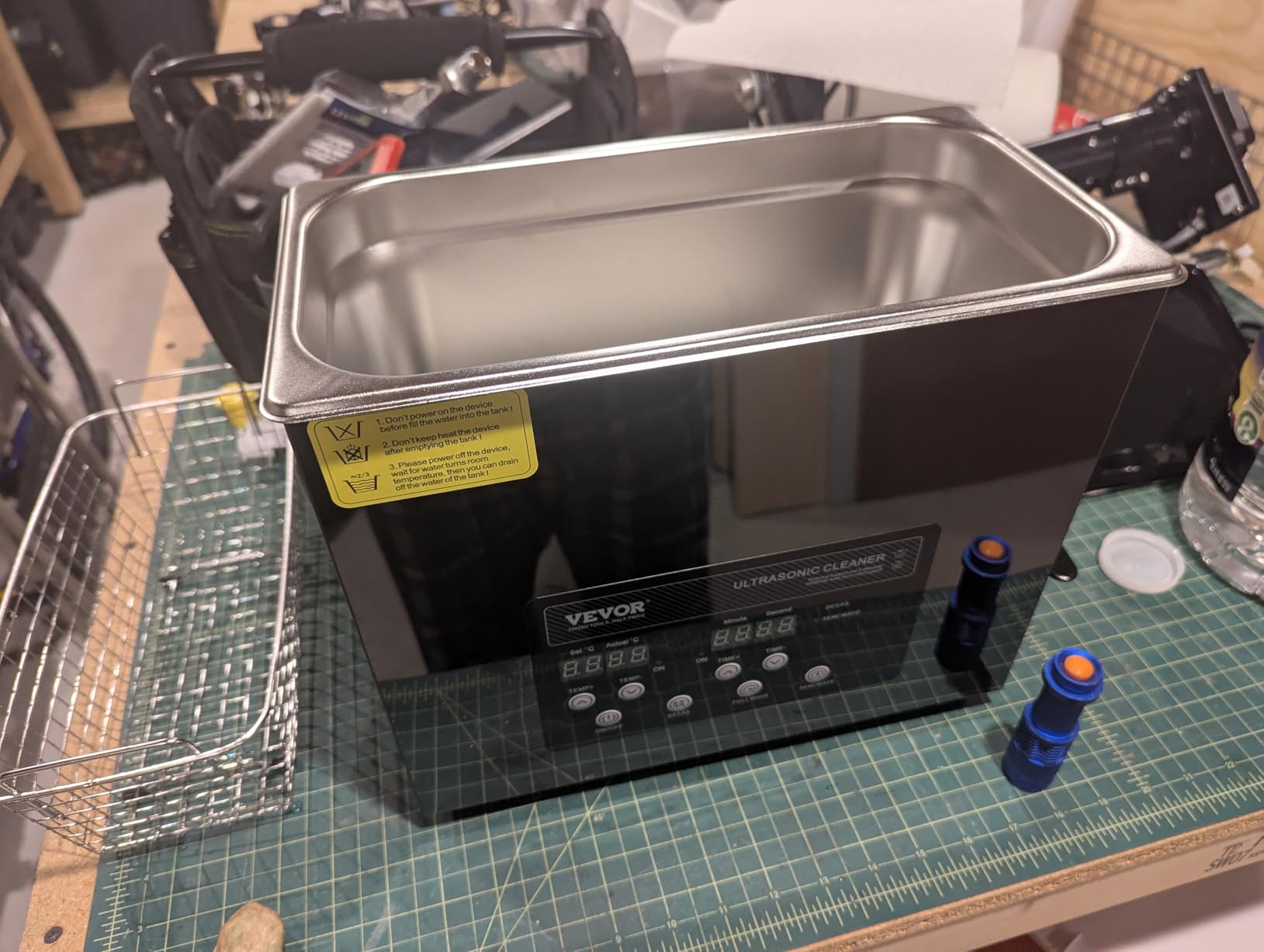 VEVOR 15L Sonic Cleaner, 360W Digital Ultrasonic Cleaning Machine with Upgraded Degassing and Gentle Mode, 40kHz Industrial Ultrasound Cleaner with Timer and Heater for Retainer Jewelry Tools customer photo 2