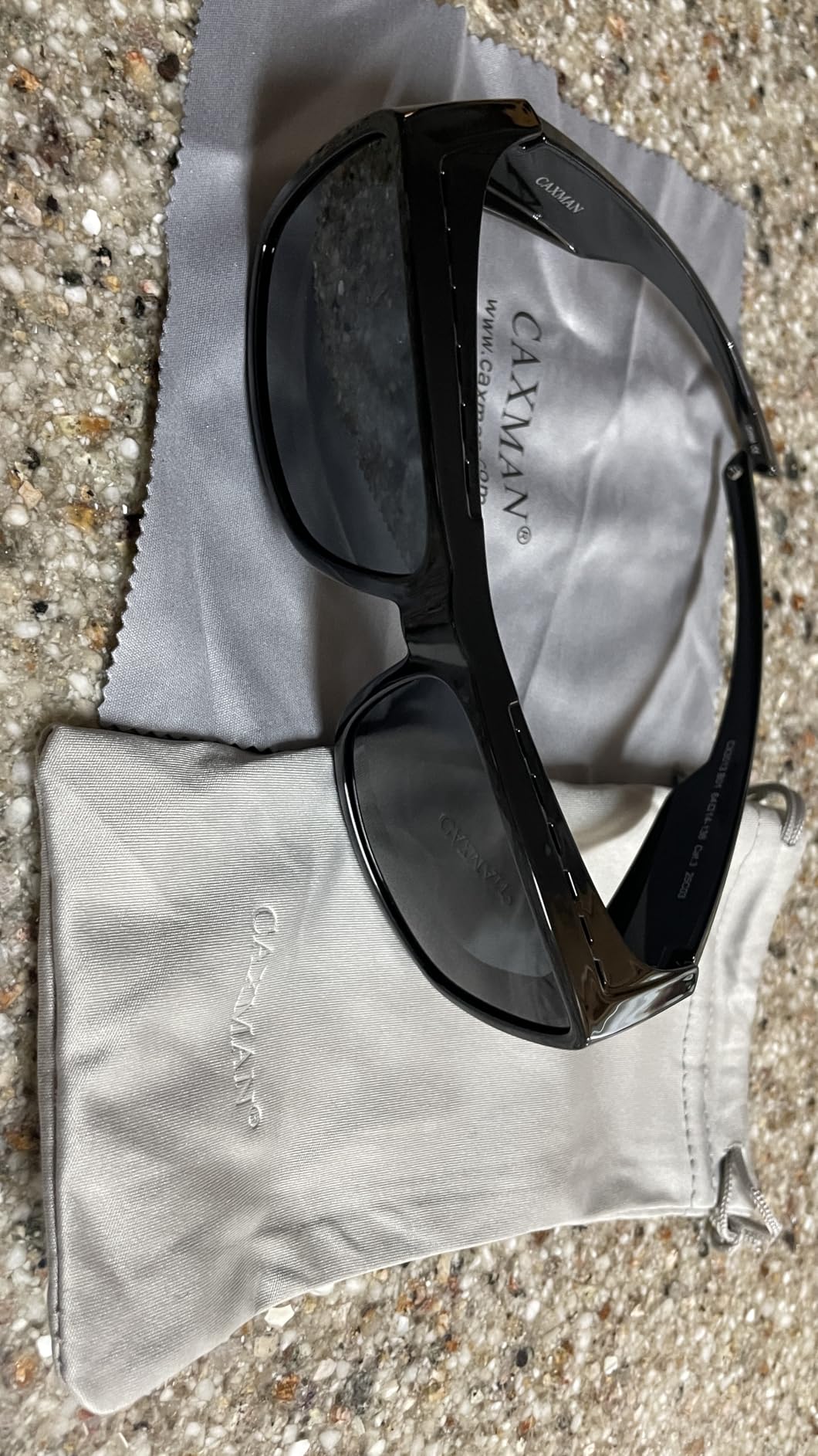 CAXMAN Polarized Sunglasses Fit Over Glasses w/Side Shields for Men Women customer photo 1