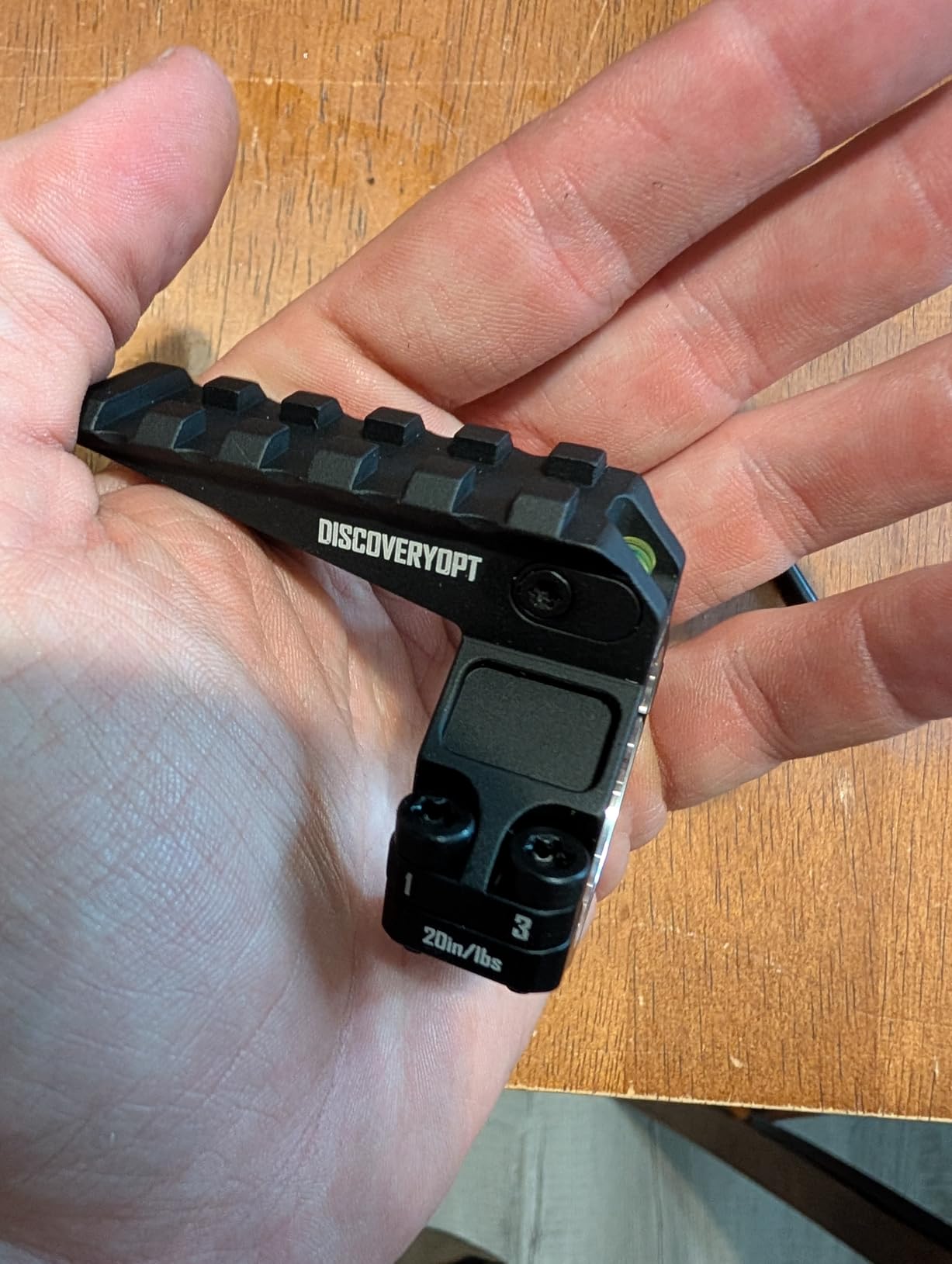 DISCOVERYOPT 30mm /34mm Scope Ring Adaptor with Picatinny Rail and with Bubble Level, Precision Alignment Tool customer photo 2