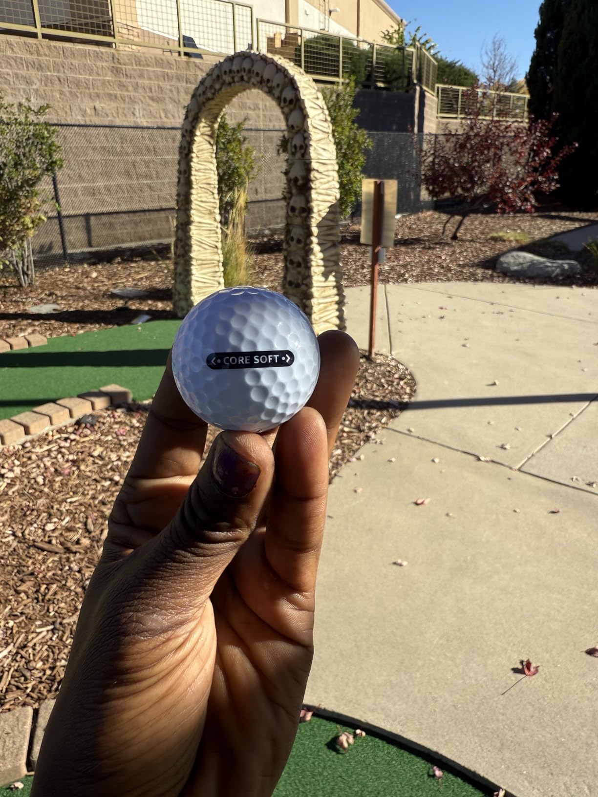 Amazon Basics Core Soft Golf Balls, Low Compression, Side Stamp Alignment customer photo 2