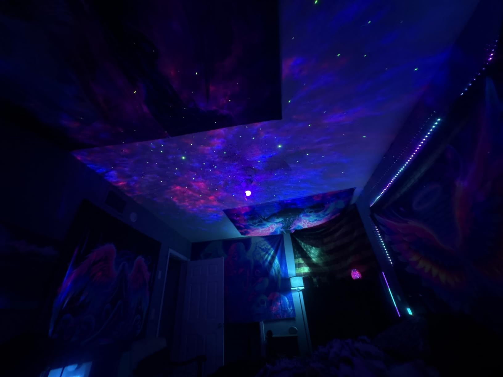 Govee Star Projector Lights, 7-Zone Nebula Effect, Compatible with Matter | 540ft² Coverage, LED Night Lights for Bedroom, 50+ Scenes, 18 White Noise, Room Decor, Gifts for Kids, Sleep Lamp customer photo 1
