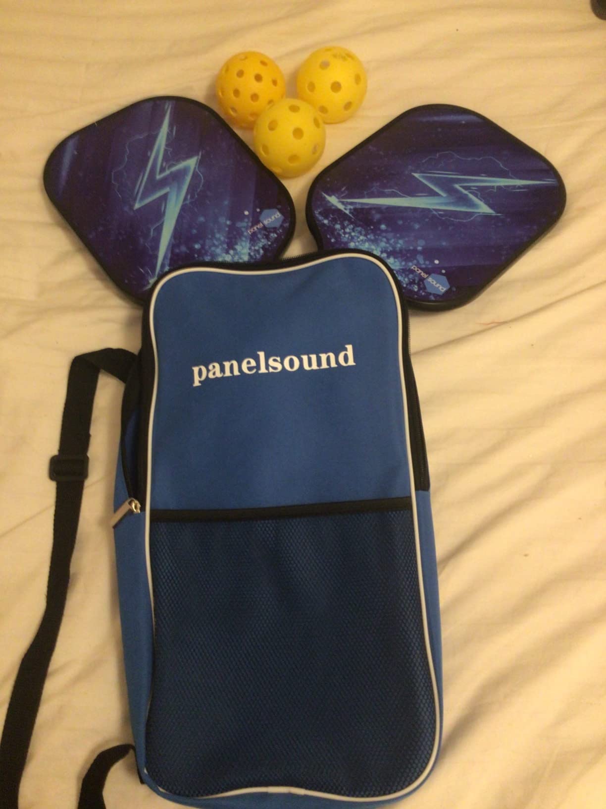 Pickleball Paddles Set of 2 or 4, USAPA Approved Fiberglass Pickleball Racket Set with 4 Outdoor Pickleballs and 1 Carrying Case customer photo 1