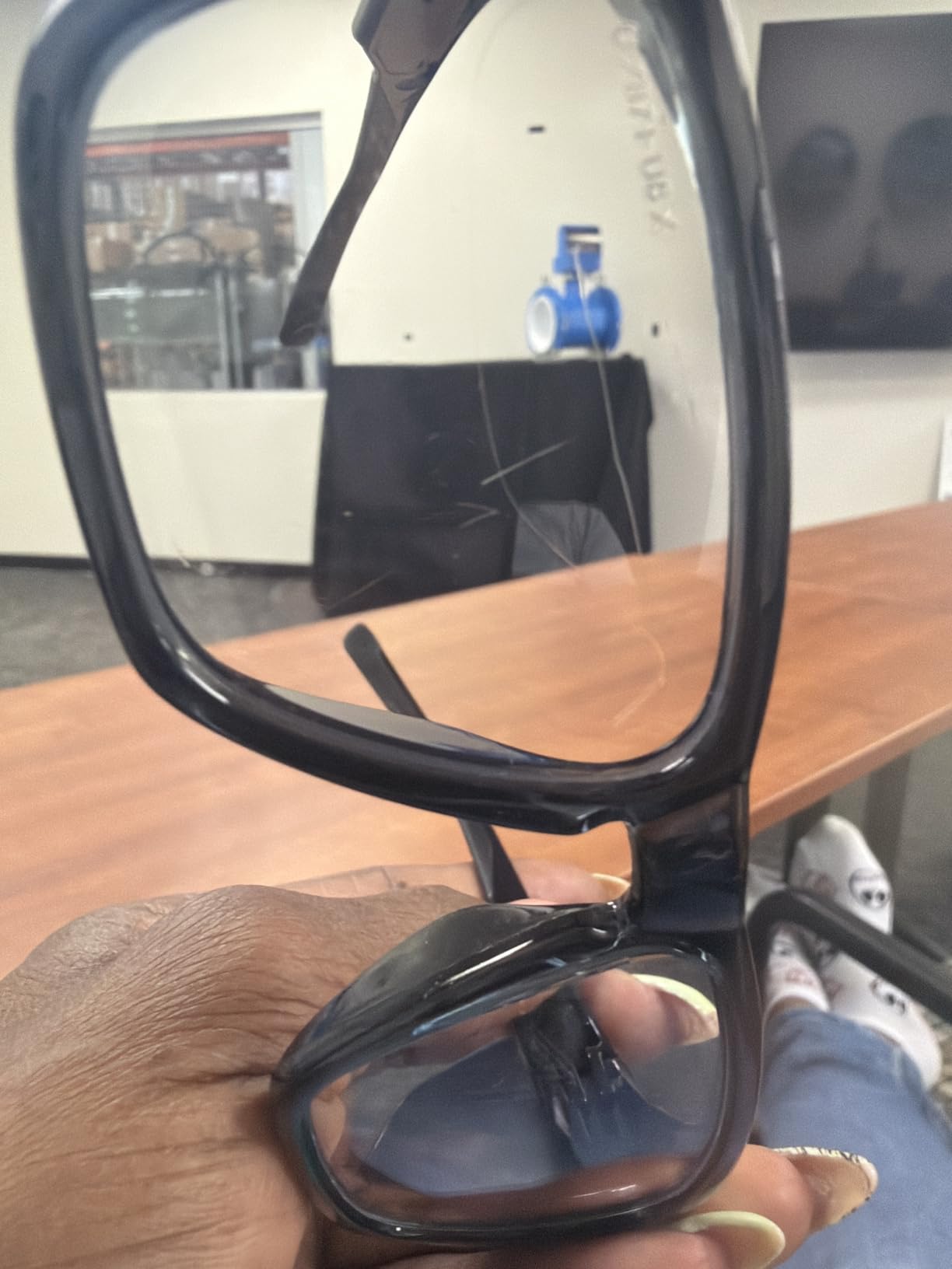 NoCry ANSI Z87.1 Safety Glasses with Readers 1.5 with Anti Fog & Anti Scratch Coating - Full Lens Safety Reading Glasses for Men & Women - Protective Eyewear with Side Shields and 100% UV Protection customer photo 2