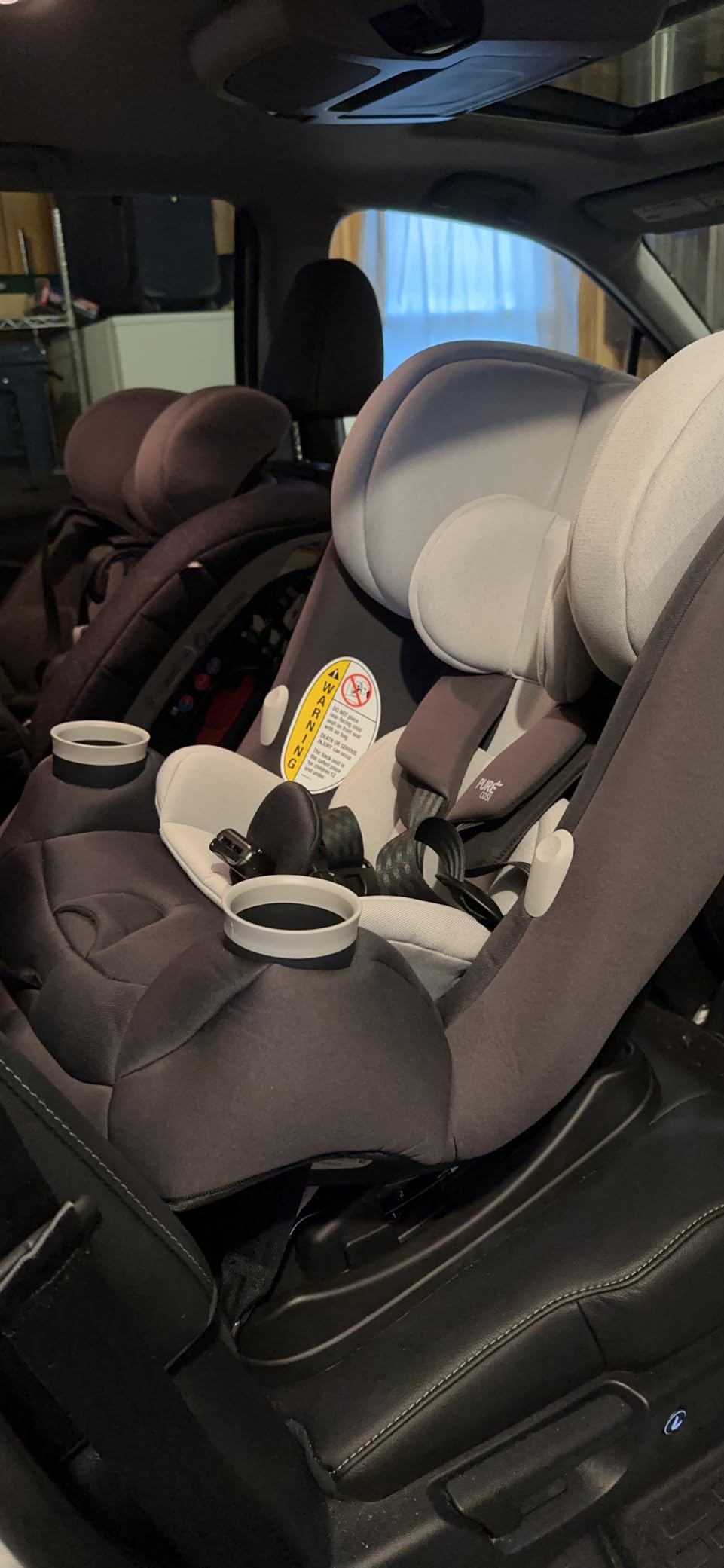 Maxi-Cosi Pria All-in-One Convertible Car Seat, Infant to Toddler Car Seat, Easy-Install Harness, Machine-Washable Cover, 5-100 lbs, Sea Shadow customer photo 2