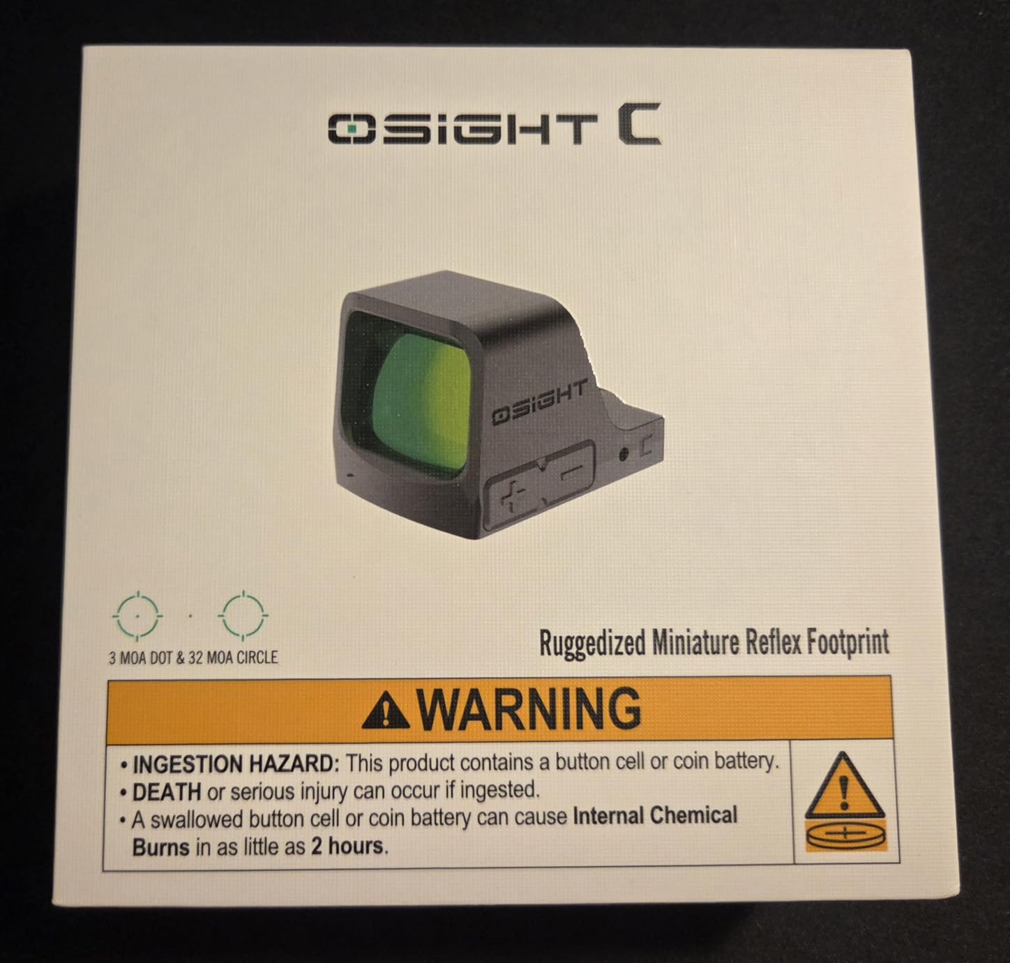 OSIGHT C Micro Red/Green Dot Open Reflex Sight, 3 & 32 MOA Multi-Reticle customer photo 2
