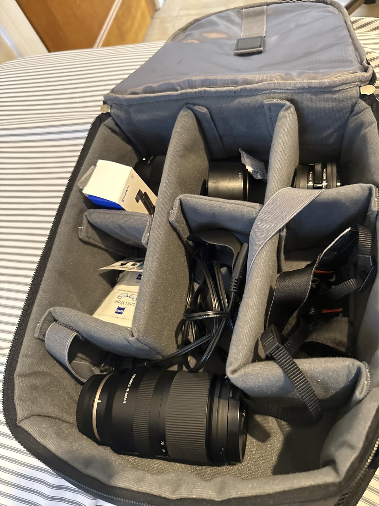 K&F CONCEPT Camera Backpack, Lightweight Camera Bag with Tripod Holder | Professional Bag for DSLR/SLR Mirrorless, with 14in Laptop Compartment & Rain Cover, Men & Women, for Sony Canon Nikon, B19 customer photo 2