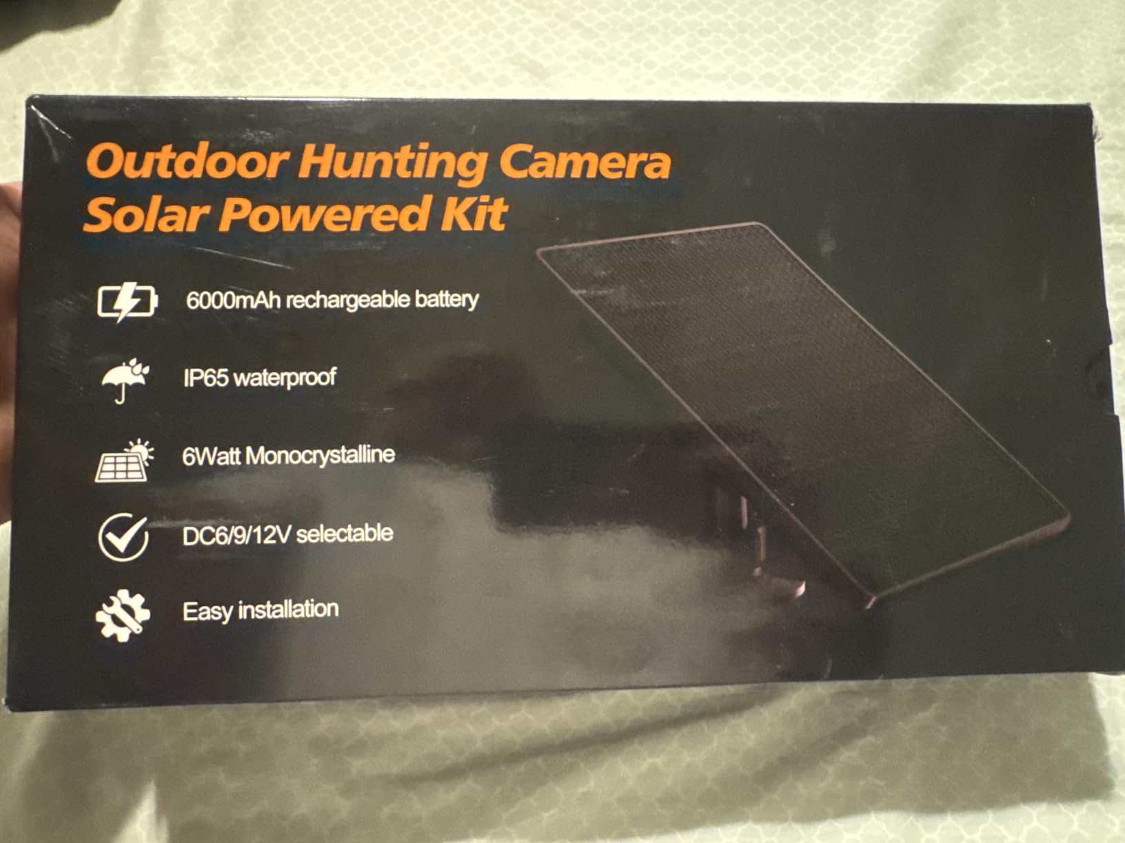 Trail Camera Solar Panel,6W Solar Battery Charger Kit 6V/2A 9V/1.5A 12V/1A customer photo 1