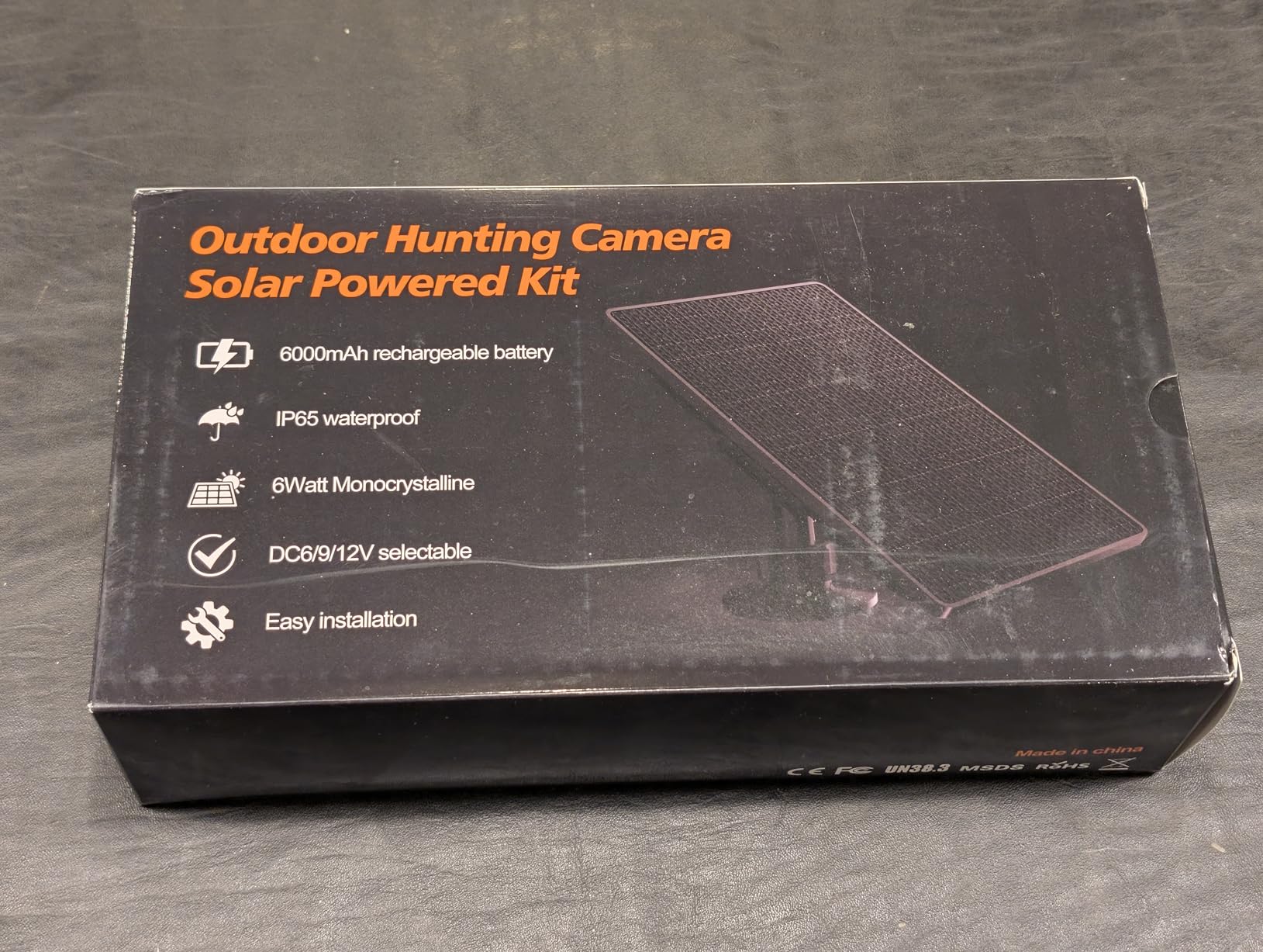 Trail Camera Solar Panel,6W Solar Battery Charger Kit 6V/2A 9V/1.5A 12V/1A customer photo 2