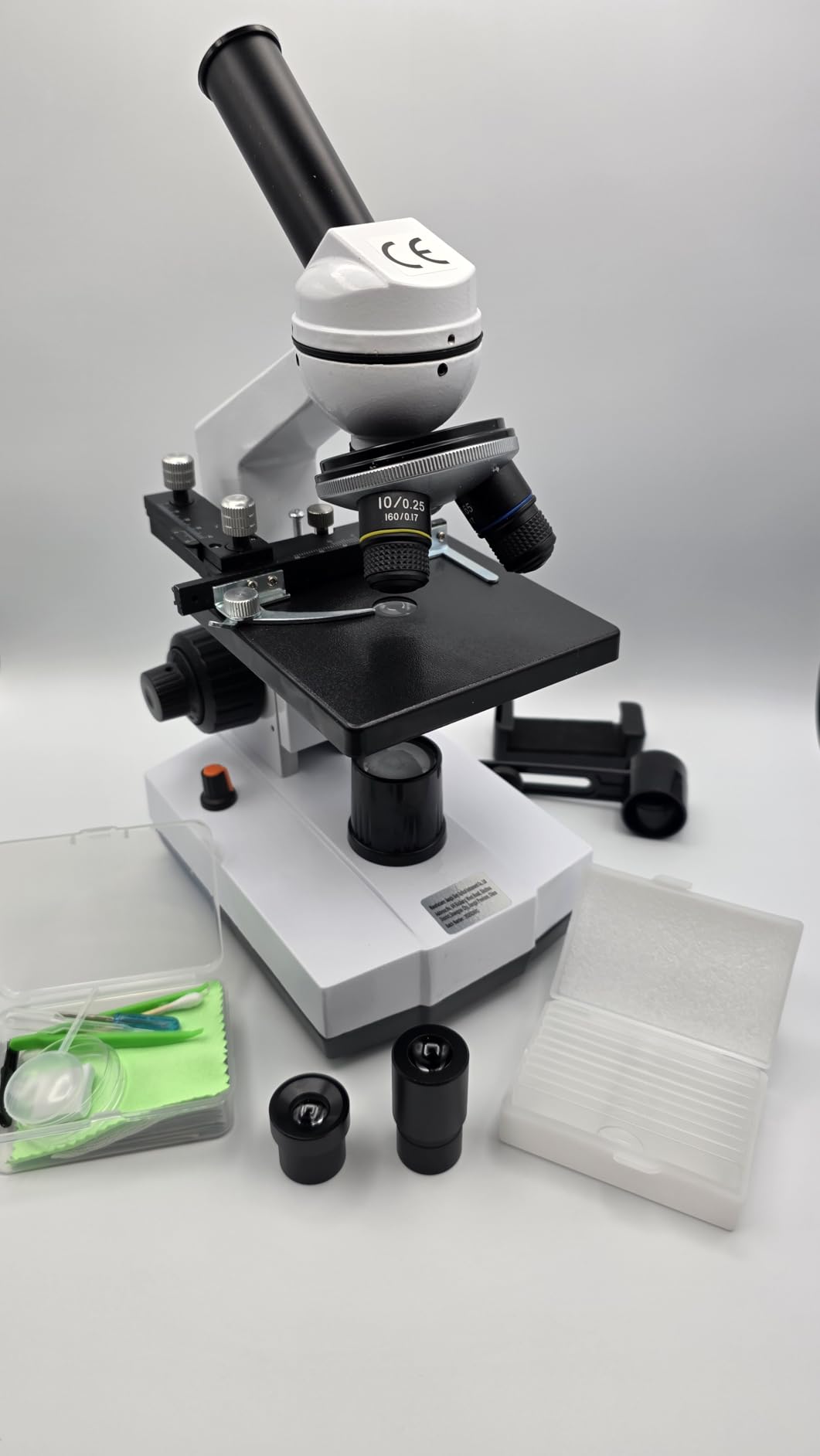 Microscope for Adults Kids Students, High-Power Biological Compound Microscope Kit with Slides Set & Phone Adapter customer photo 2
