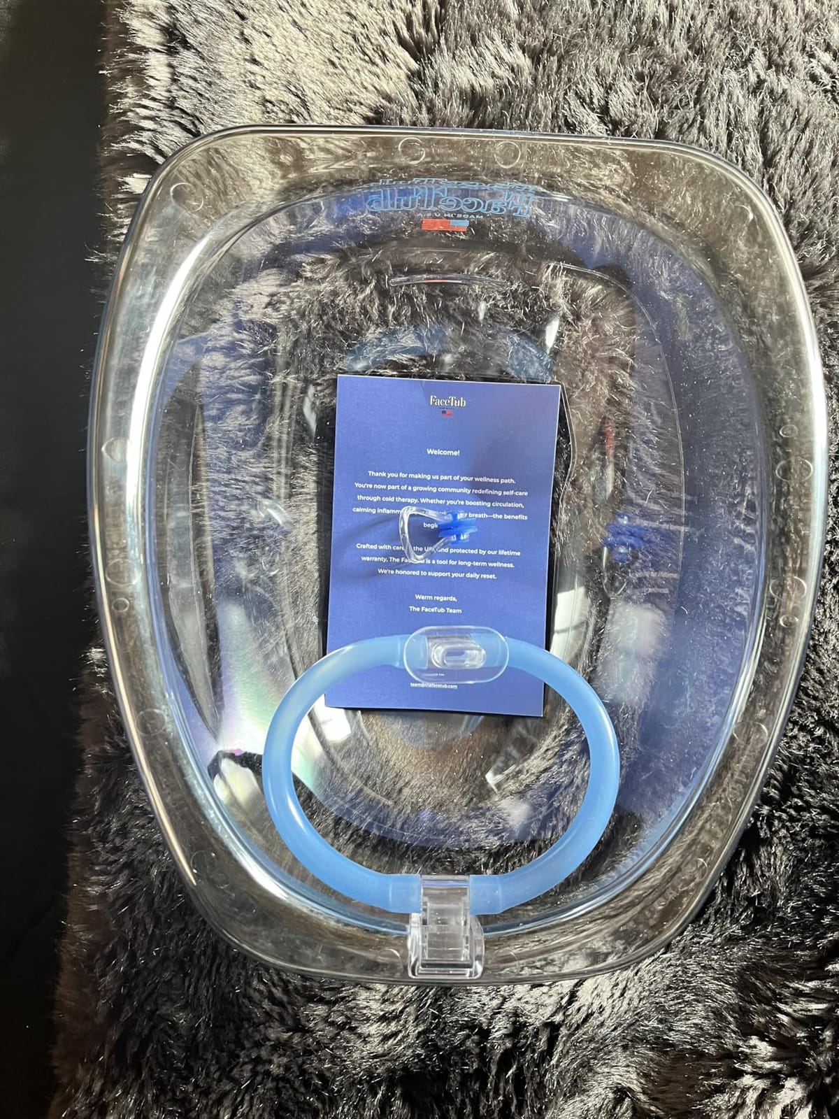Facial Cold Plunge, Face Tub with Breathing Tubes, Made in USA customer photo 2
