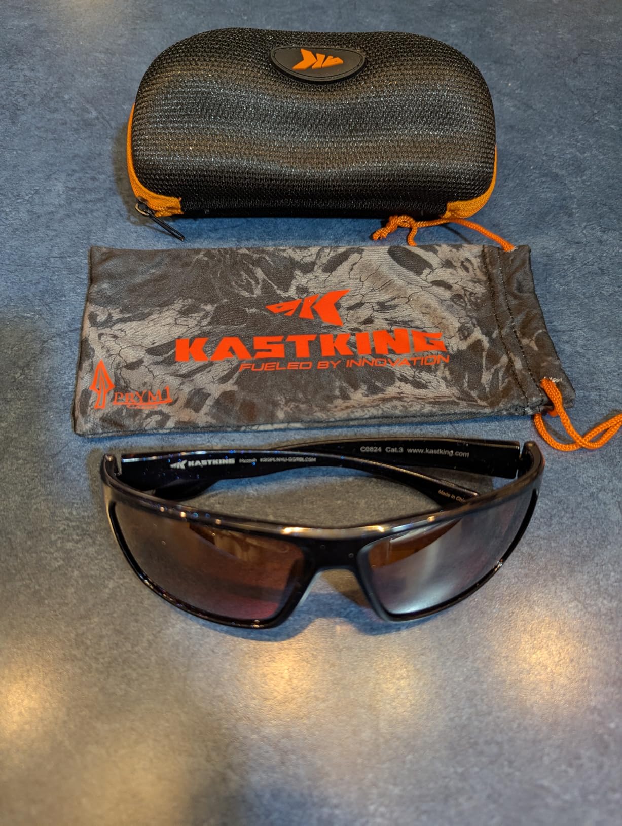 KastKing Huzzah Polarized Sport Sunglasses for Men and Women, Wrap Design | PuriVex Water & Salt Repellent, UV Protection, Lightweight, Durable, Ideal for Fishing Driving Cycling and Running customer photo 1
