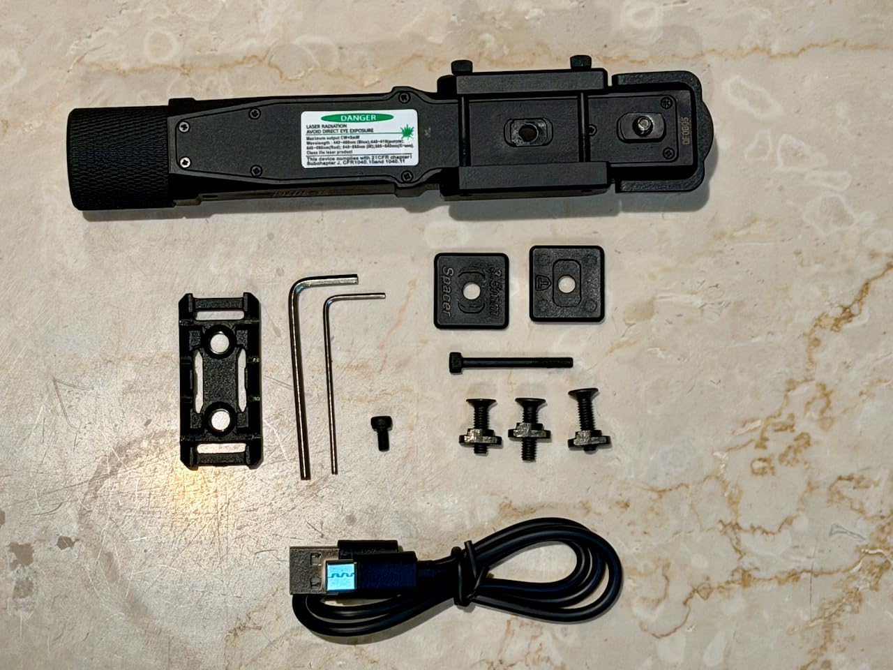 Solofish 1750 Lumens Green Laser Light Combo for Rifle | Weapon Flashlight with Strobe/Momentary Compatible with Picatinny/Mlok Rail, with Switch Protection Guard customer photo 1