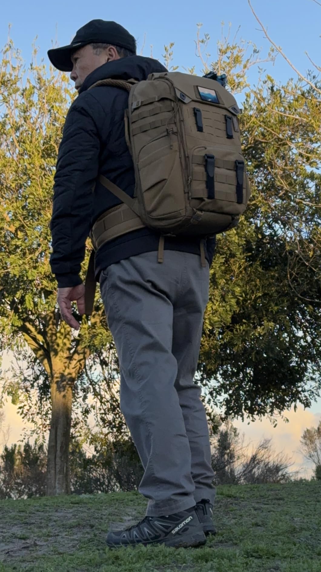 PGYTECH OneMo Camera Waist Belt, Photography Belt Compatible with OneMo TAC Backpack Black Camouflage/Wolf Brown customer photo 2