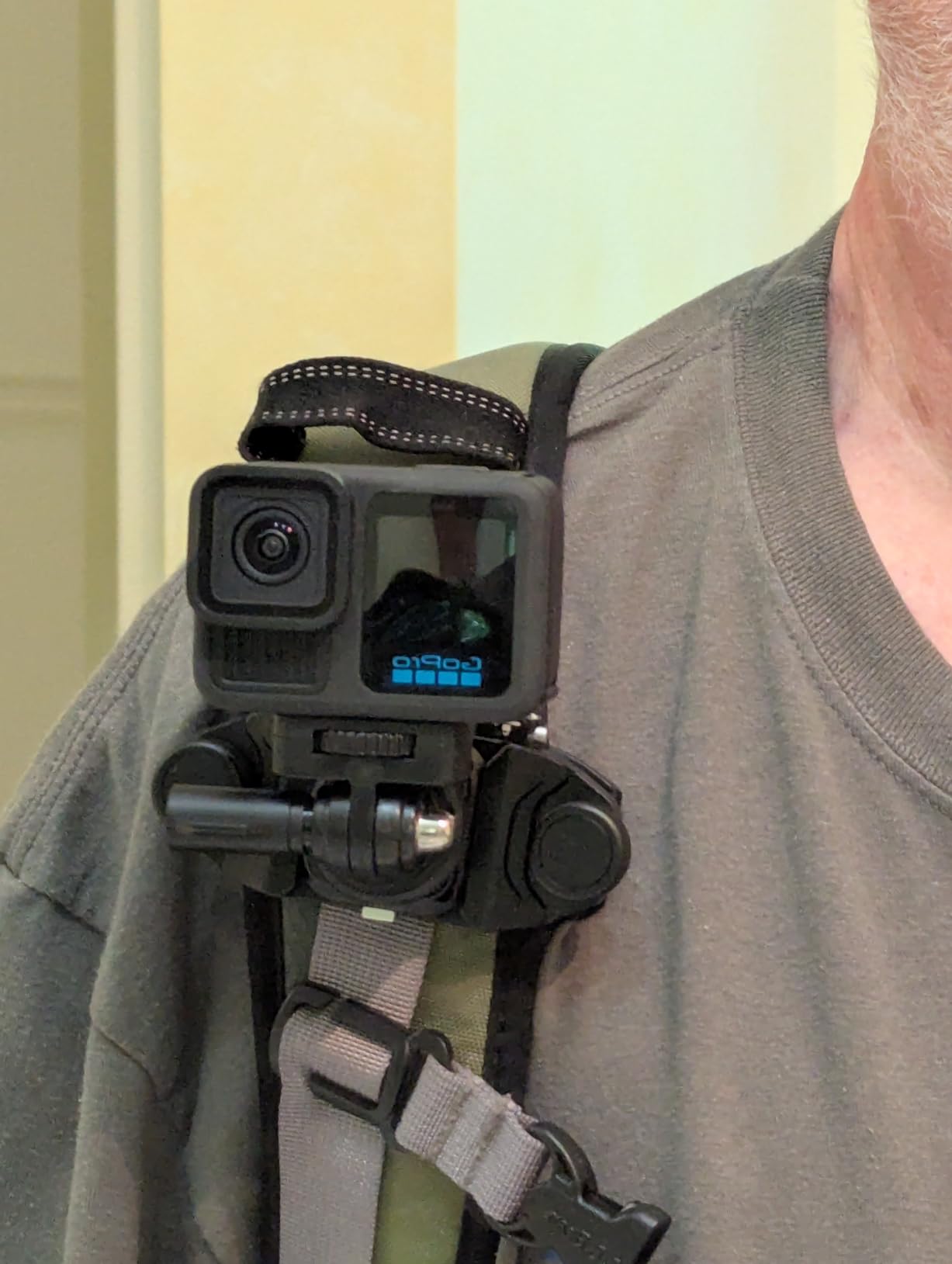 Camera Backpack Clip Arca-Style Quick Release Anti-Drop Dual-Lock | Max Load 66 lb Aluminum Clip for Mirrorless/DSLR Cameras, Hands-Free for Hiking Travel and Street Photography, Gray CP01 customer photo 1