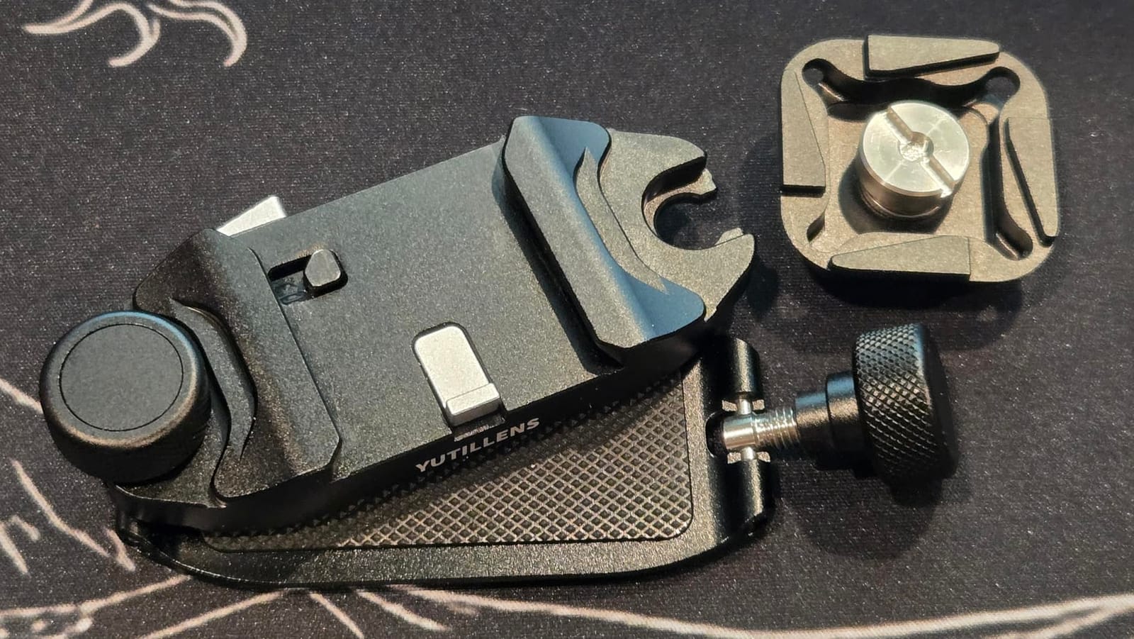 Camera Backpack Clip Arca-Style Quick Release Anti-Drop Dual-Lock | Max Load 66 lb Aluminum Clip for Mirrorless/DSLR Cameras, Hands-Free for Hiking Travel and Street Photography, Gray CP01 customer photo 2