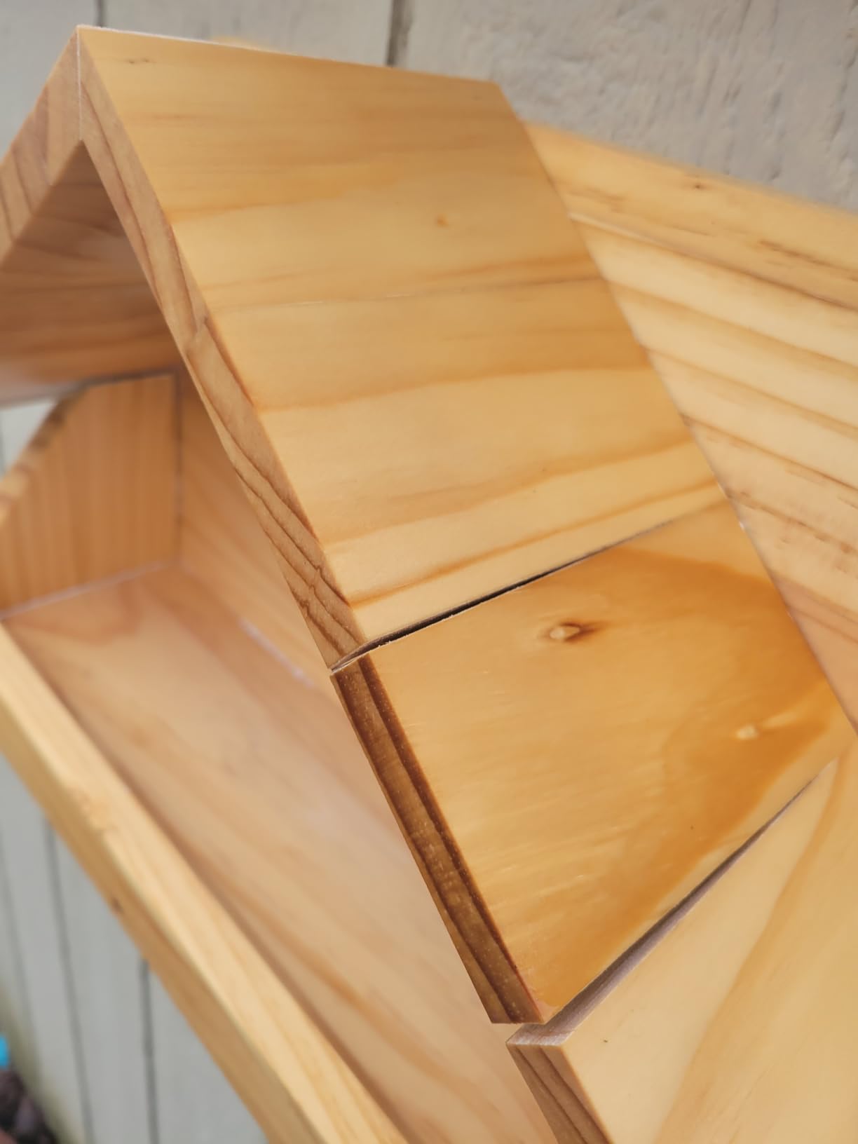 Briwooody Wooden Open Mourning Dove Nesting Box for Outside Dove Bird House customer photo 2