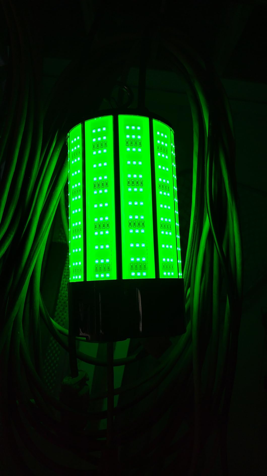 Underwater Fishing Light 120W 15000LM, 530nm Green Submersible Fish Attractant Light with 30FT Cord, 100-277V AC to 12V DC Adapter, 40FT Safety Cable, for Night Fishing, Dock, Boat customer photo 1