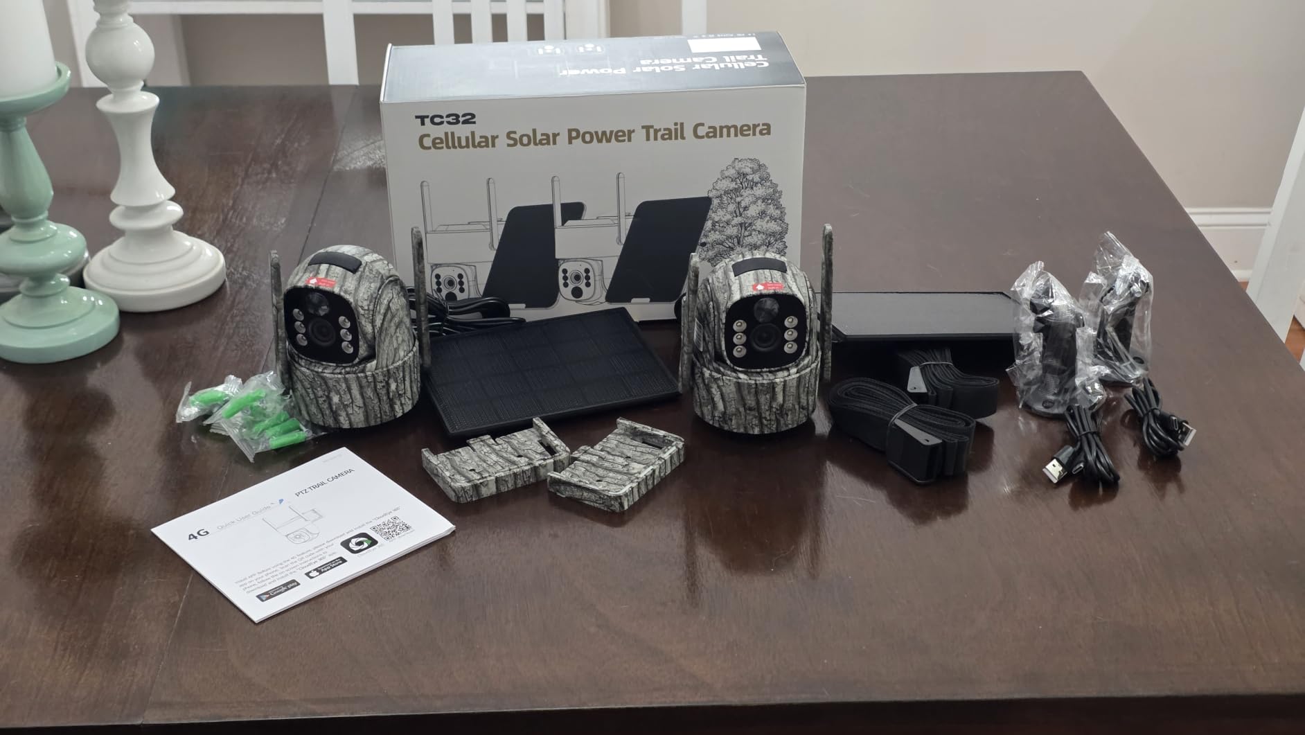 4G LTE Trail Camera, 360° View Cellular Hunting Camera with Live Streaming | 2.5K Game Camera Solar Powered, Night Vision, Motion Activated, Two-Way Audio Wildlife Cam, 2 Pack customer photo 1