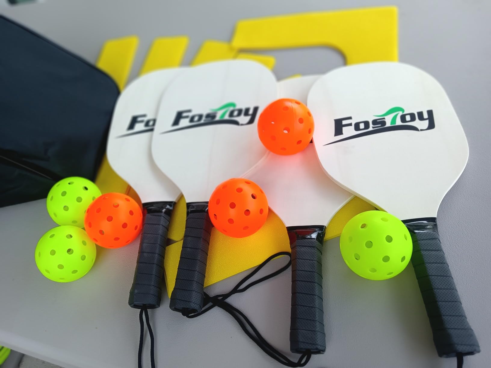 Fostoy Pickleball Net, Pro Aluminum Frame with Dual-Side Tensioning System customer photo 1