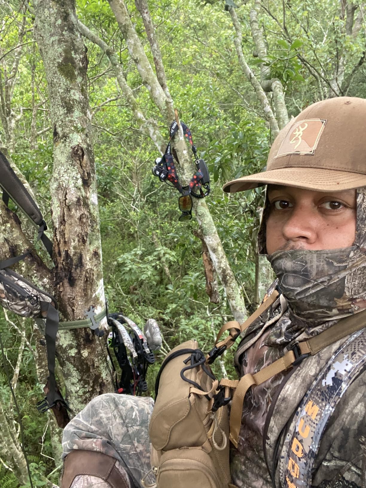 MOXULE Binocular Harness Chest Pack: Bino Case with Rangefinder Pouch XL | Silent magnetic lid, one-handed access, removable pouches, rain cover, MOLLE webbing for hunting hiking bird watching customer photo 2