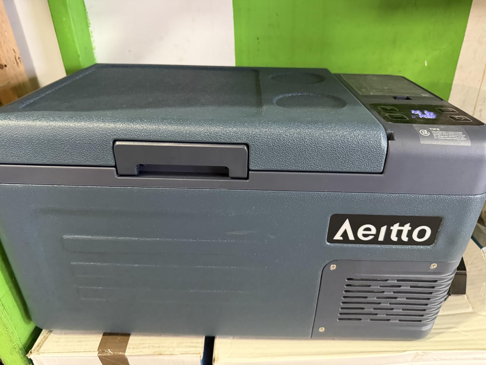 Aeitto 12 Volt Car Refrigerator 30Quart Car Fridge Freezer Electric Cooler Portable Cooler 12V Fridge RV Refrigerator -4℉-68℉ Temp Control 12/24V DC & 100-240V AC for Travel, Camping, RV, Road customer photo 2