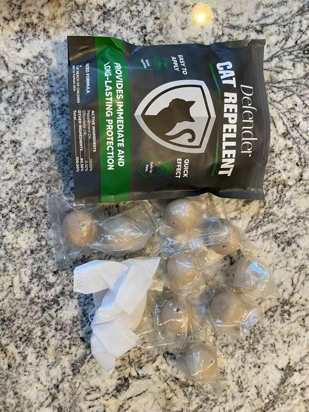 Cat Repellent Outdoor/Indoor, Cat Deterrent Outdoor, Keep Cats Away, Cat Repellent for Yard, Outdoor Cat Repellent, Cat Deterrent Indoor, Safe Around People, Pets & Plants- 16 Packs customer photo 1