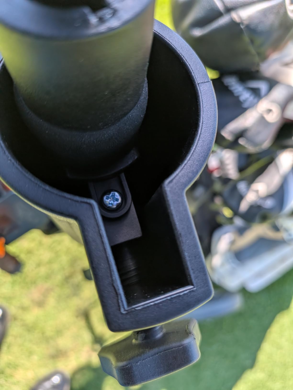 EASEGO Golf Push Cart 3 Wheel : Golf Bag Cart Foldable with Phone Holder/Cup/Umbrella Holder Compact Golf Pull Carts Quick Fold Golf Caddy Push Carts for Different Terrain customer photo 1
