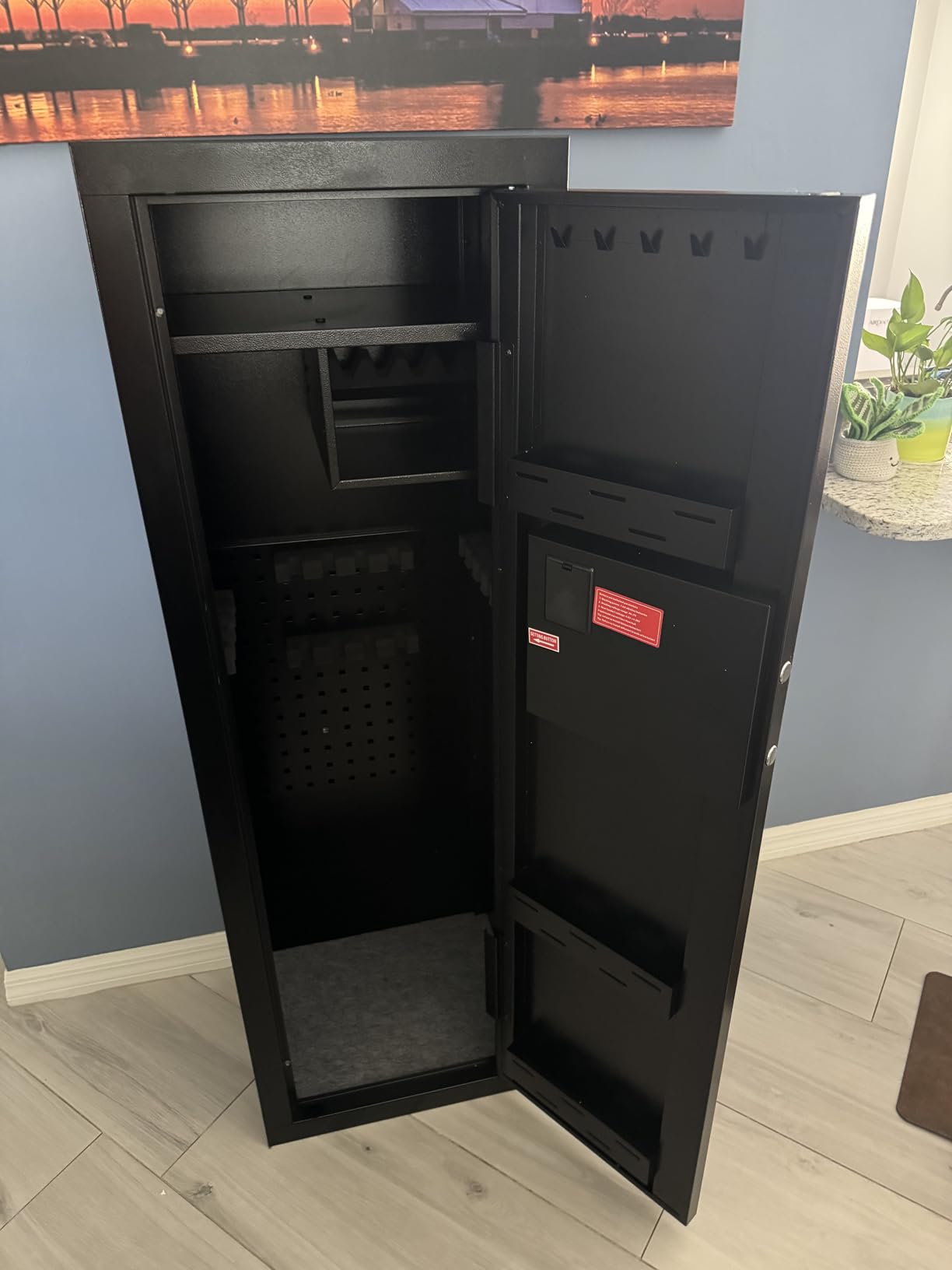 KAER Biometric Gun Safes for Rifles and Pistols Can Storage 15-16 Firearms with Adjustable Pistol Cabinets &Stocks Gun Safe with Fingerprint Lock Silent Alarm Mode customer photo 2