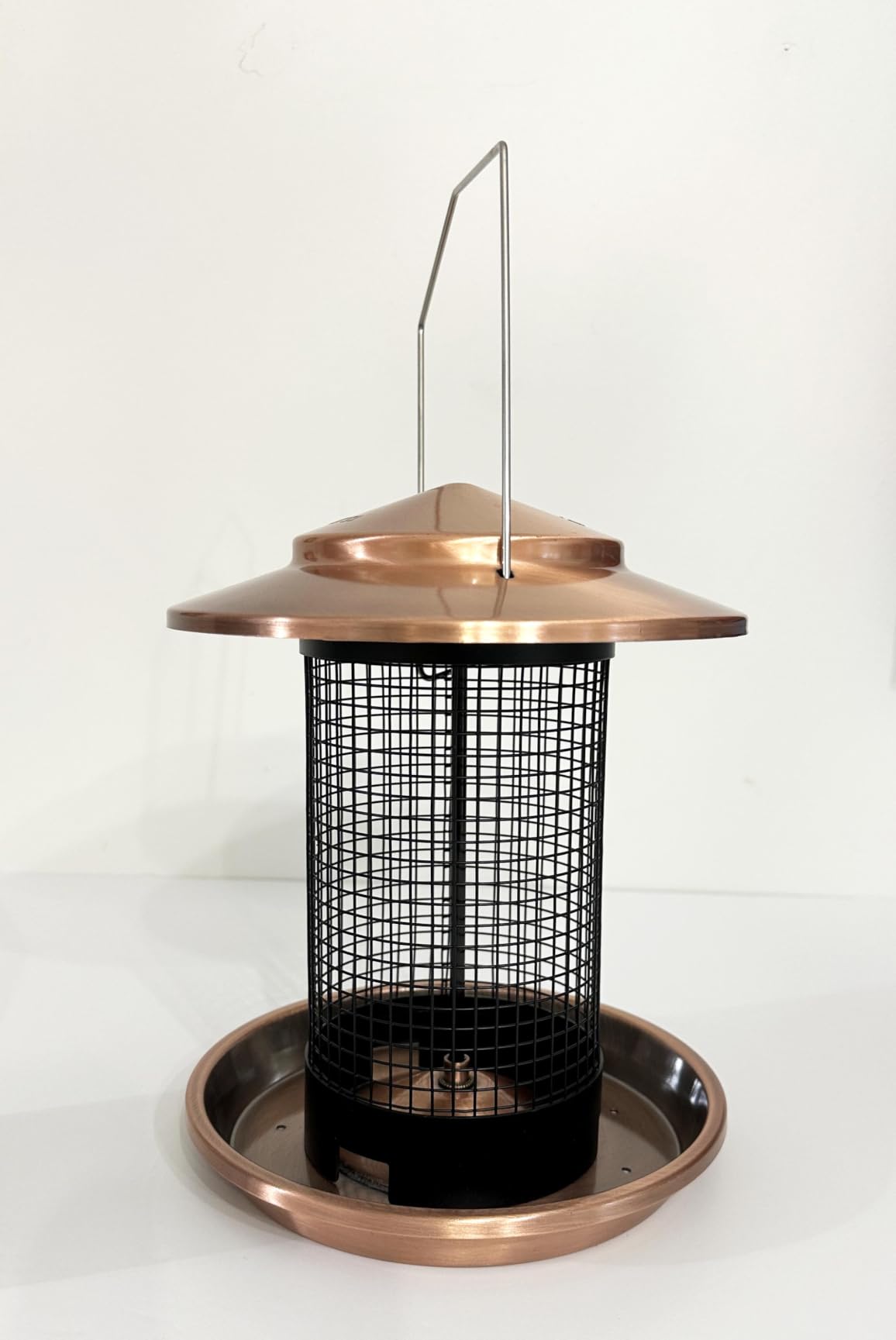 Metal Peanut Bird Feeder for Outdoors, Chew Resistant, 2.2lbs, 1Pk, Copper customer photo 2