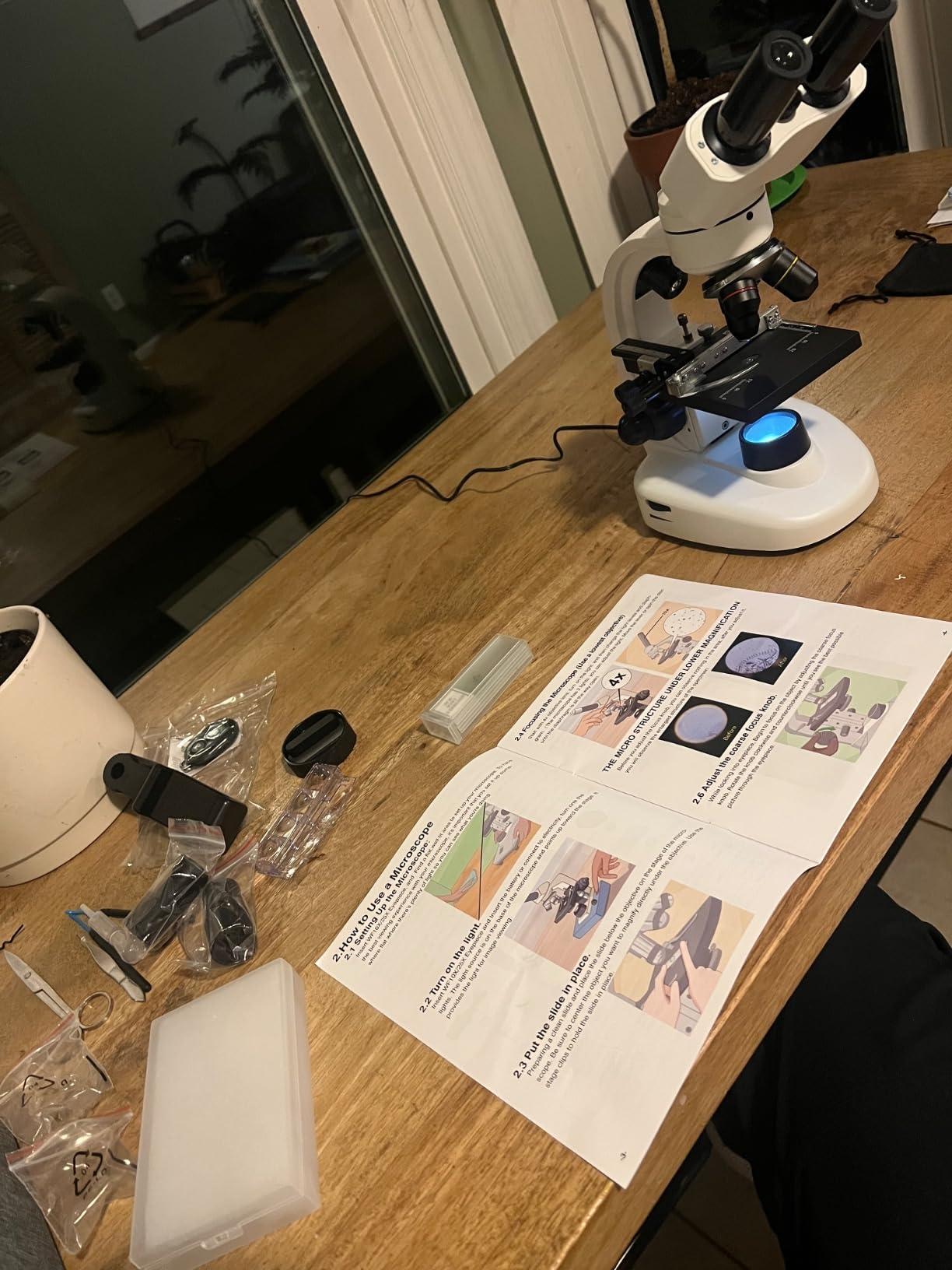 PalliPartners Compound Binocular Microscope 40X-2000X for Adults, Professionals & Kids customer photo 2