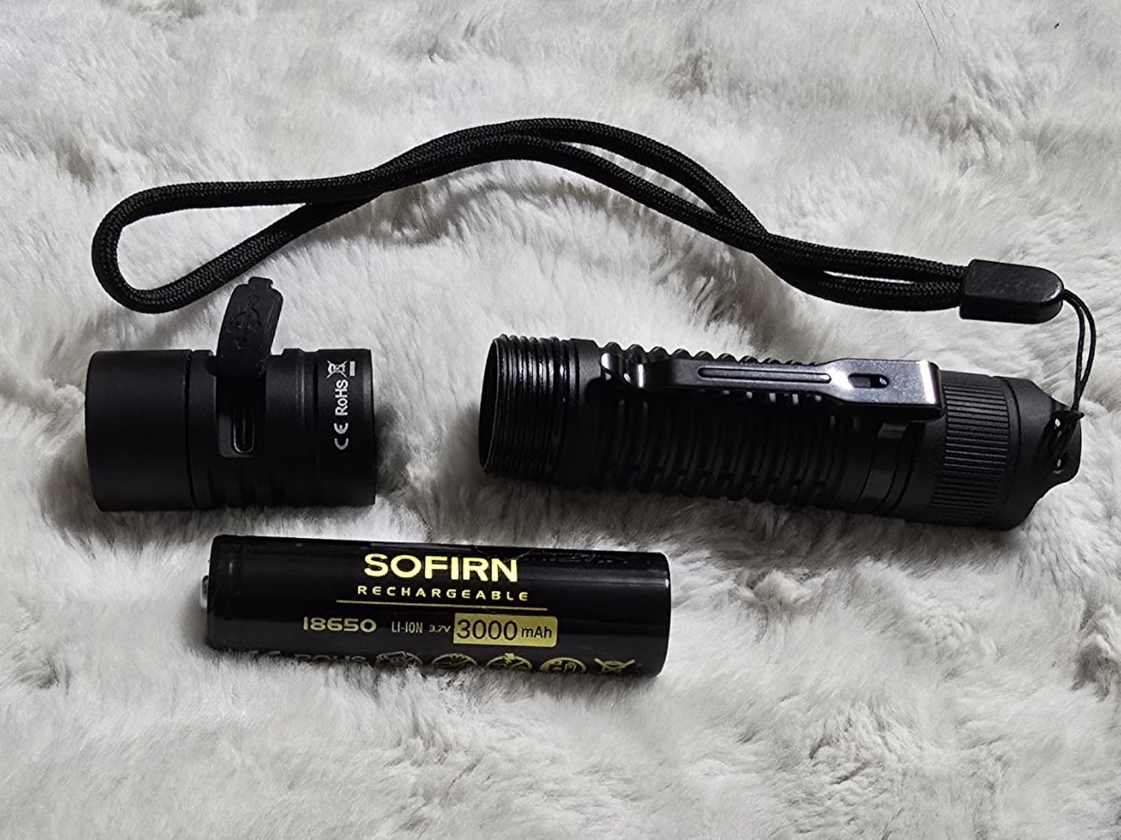 Sofirn SP31V3 Tactical Flashlight Rechargeable 2000 Lumen Pocket Flashlight | Dual Switches, 882ft Beam Distance, 550H Runtime, IP68 Waterproof, Compact Built for EDC Home Emergency Camping customer photo 2