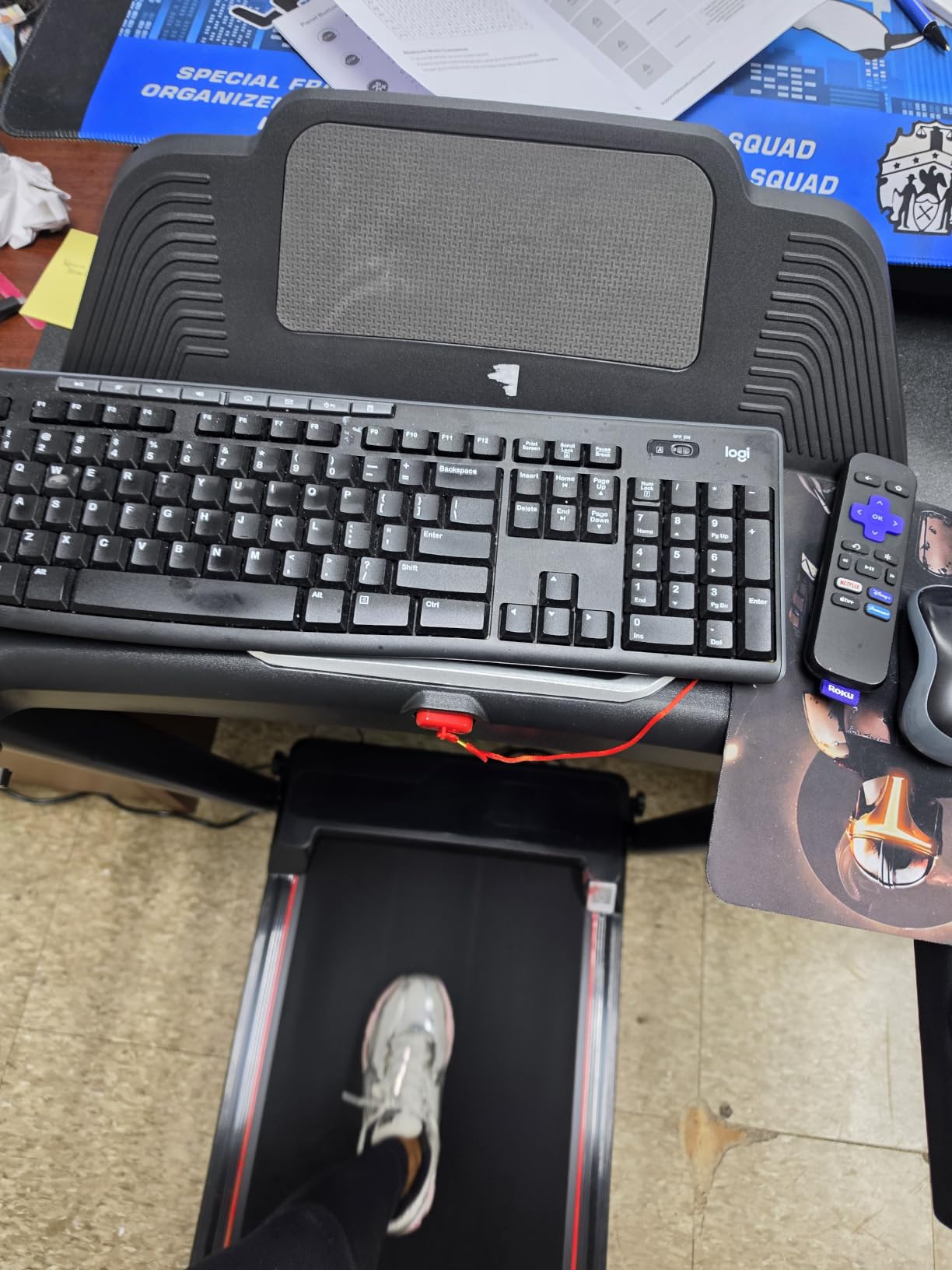 RHYTHM FUN 13% Incline Walking Pad Treadmill with Handles, 6.2MPH, Foldable customer photo 2