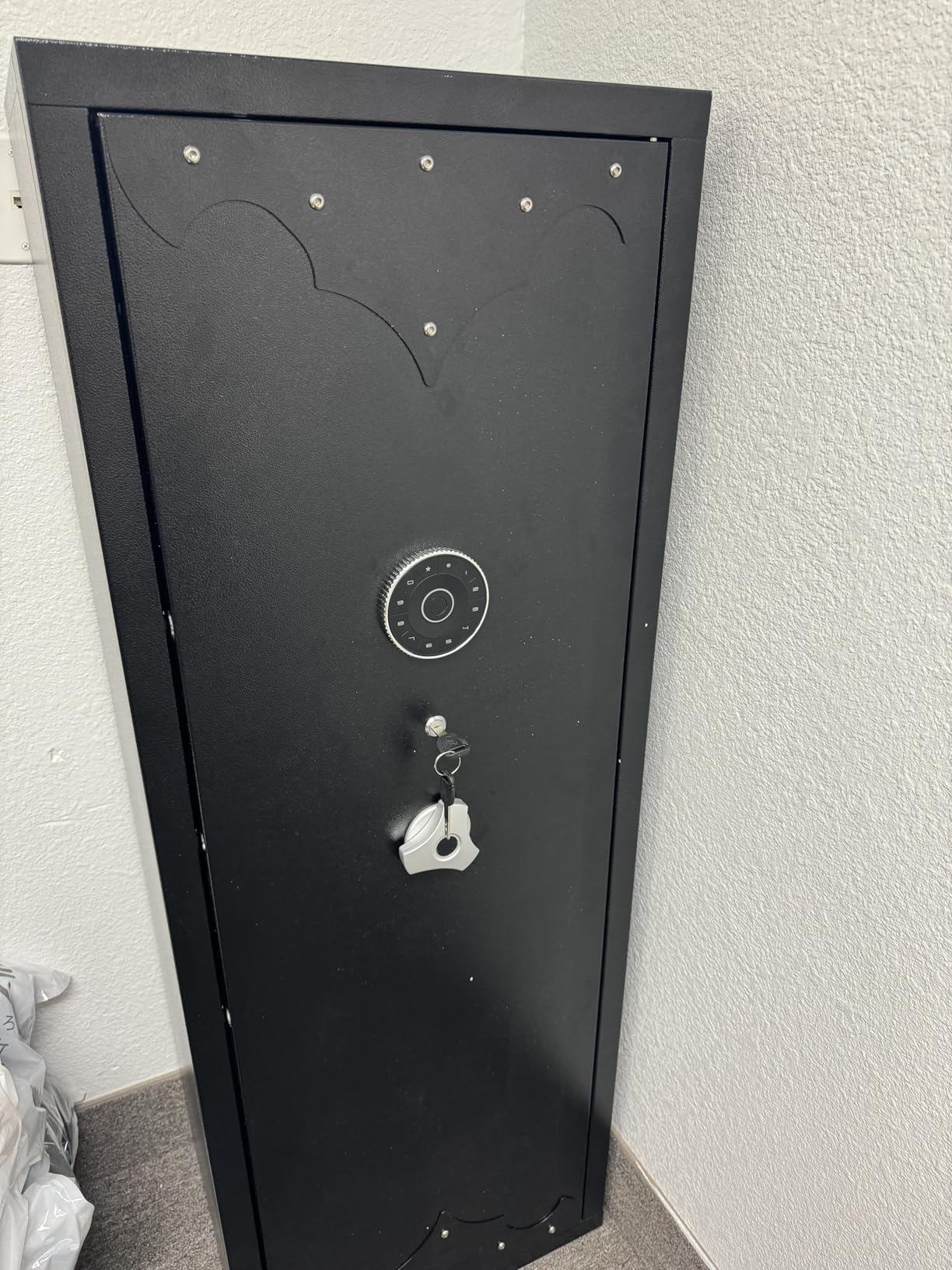 20-25 Biometric Gun Safe for Rifles and Pistols Scopes Rifle Safe for Home | Gun Cabinet for Shotgun, Fingerprint Password Lock, Removable Gun Rack, Pistol Pocket, Sensing Light, Adjustable Shelf, Garage Club customer photo 2