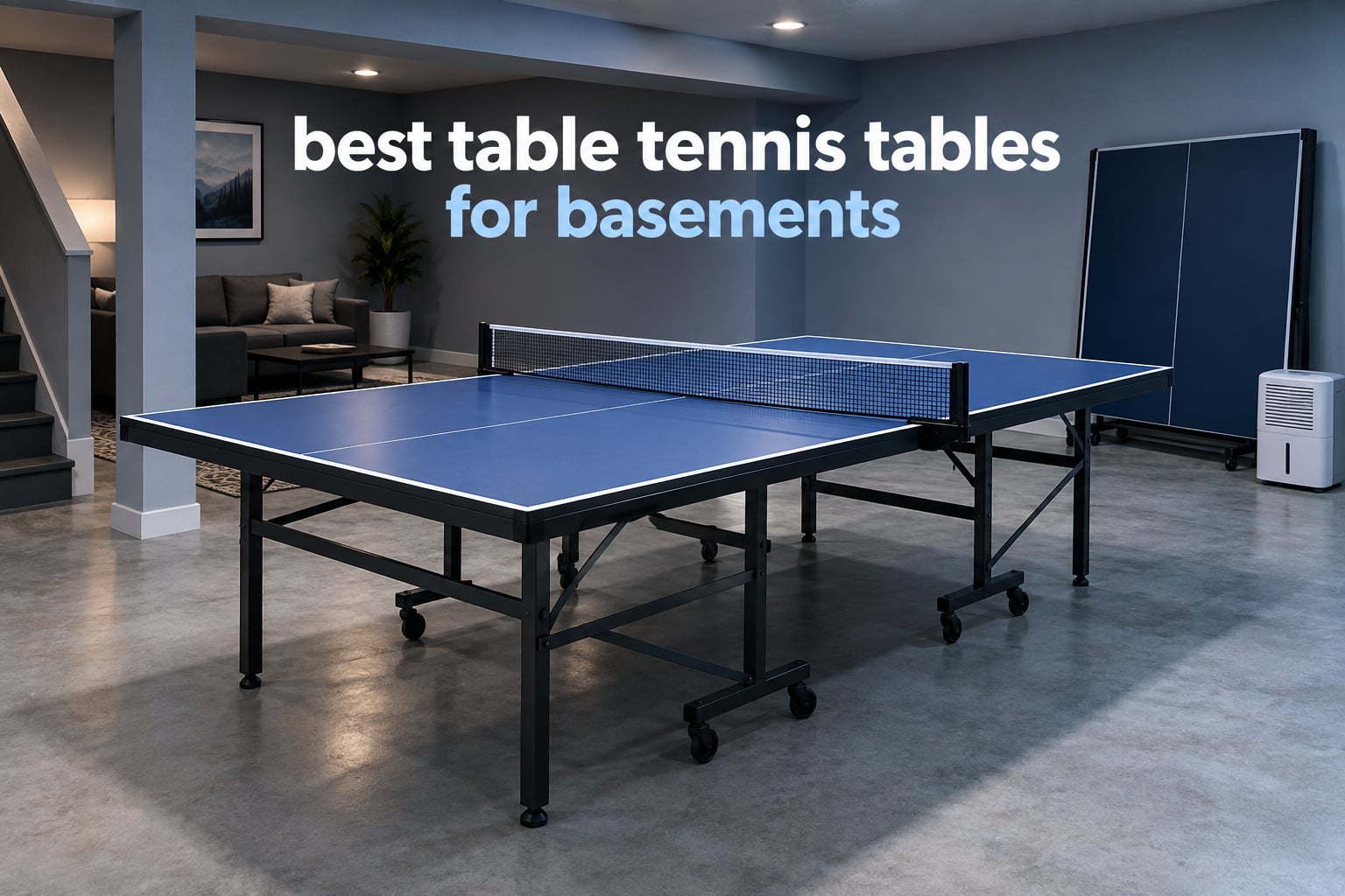 best table tennis tables for basements