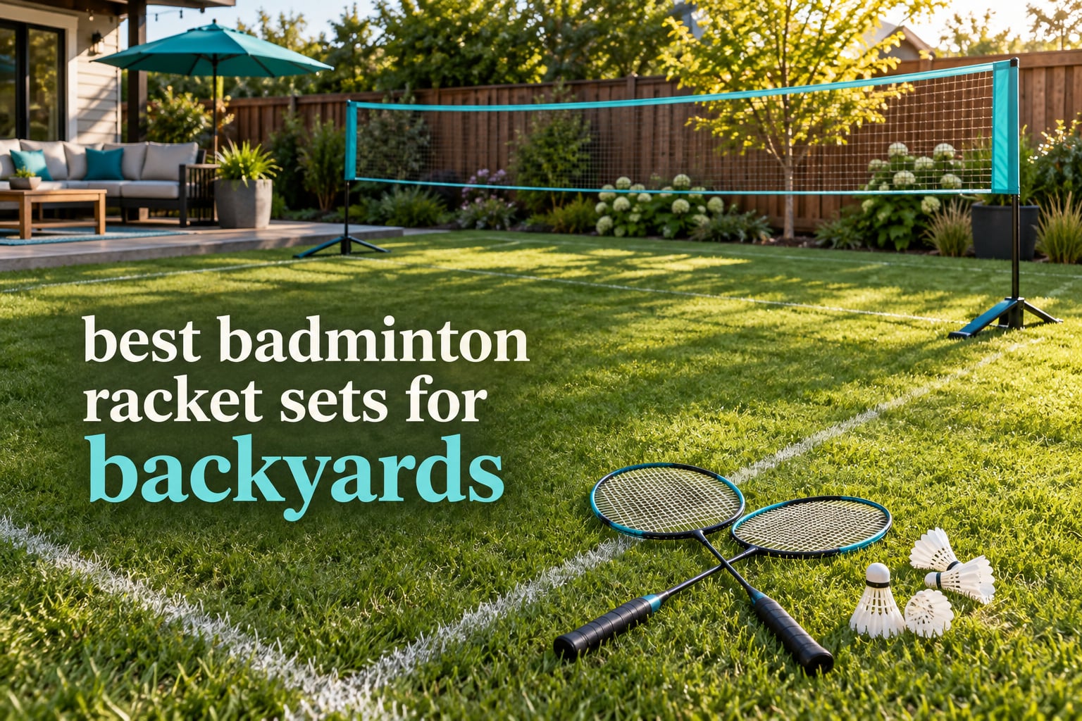 best badminton racket sets for backyards
