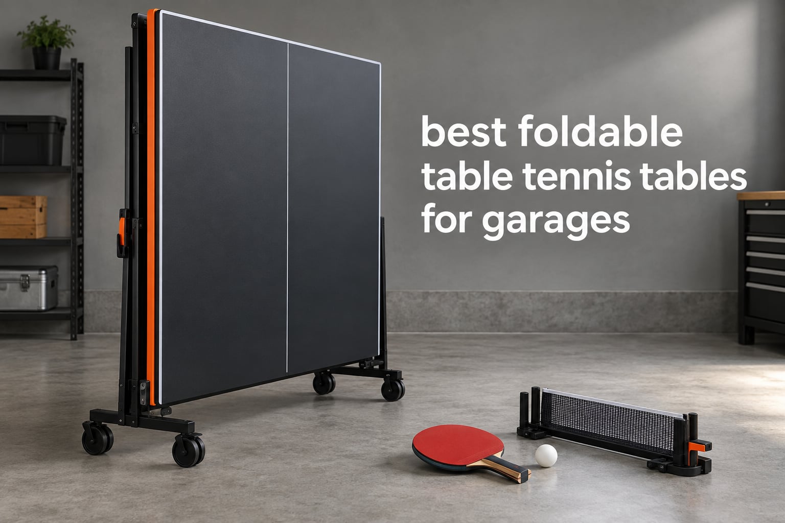 best foldable table tennis tables for garages