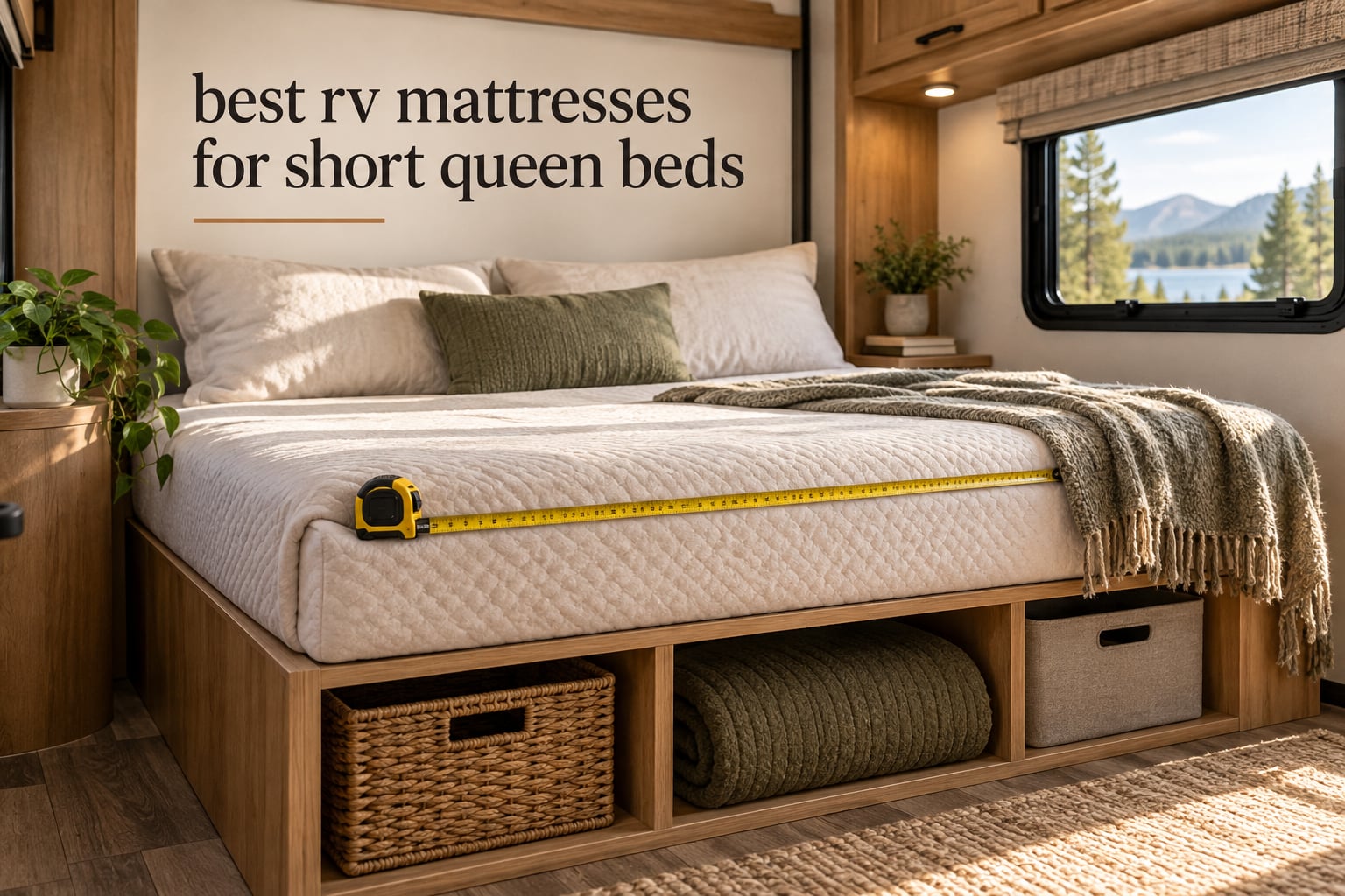 best rv mattresses for short queen beds
