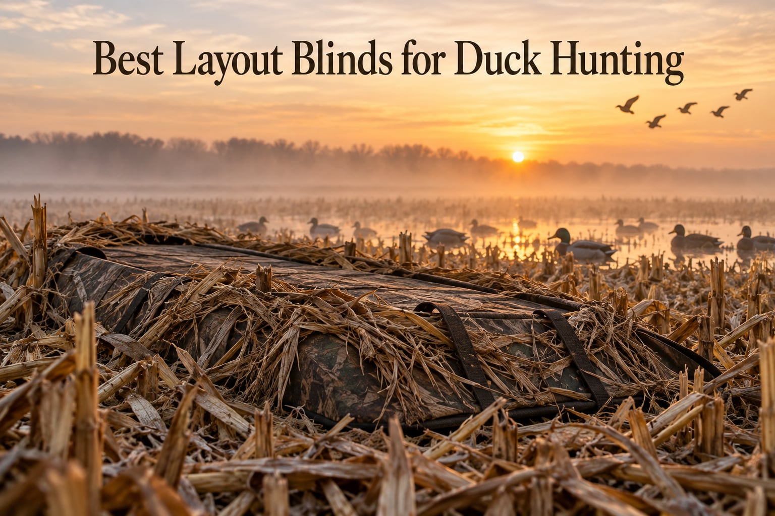 Best Layout Blinds for Duck Hunting