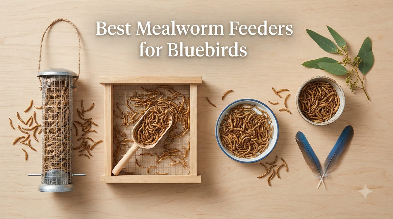 Best Mealworm Feeders for Bluebirds