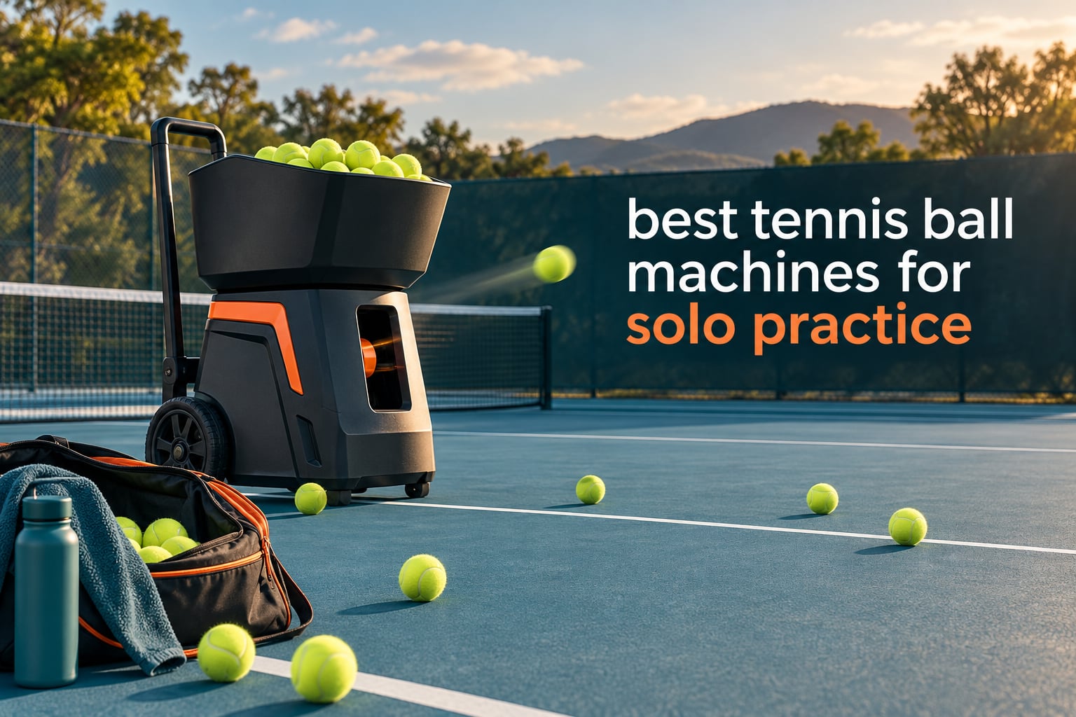 best tennis ball machines for solo practice