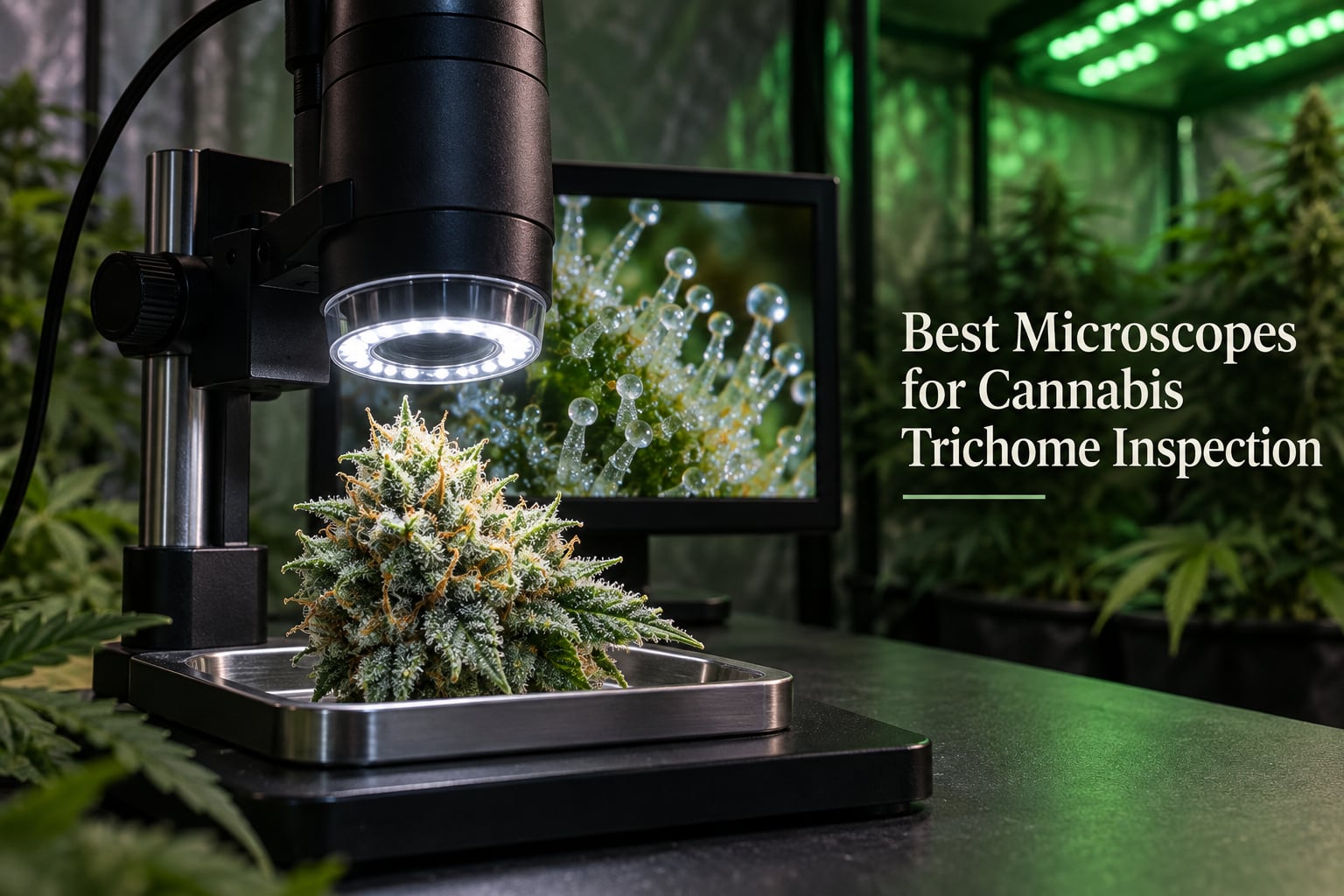 Best Microscopes for Cannabis Trichome Inspection