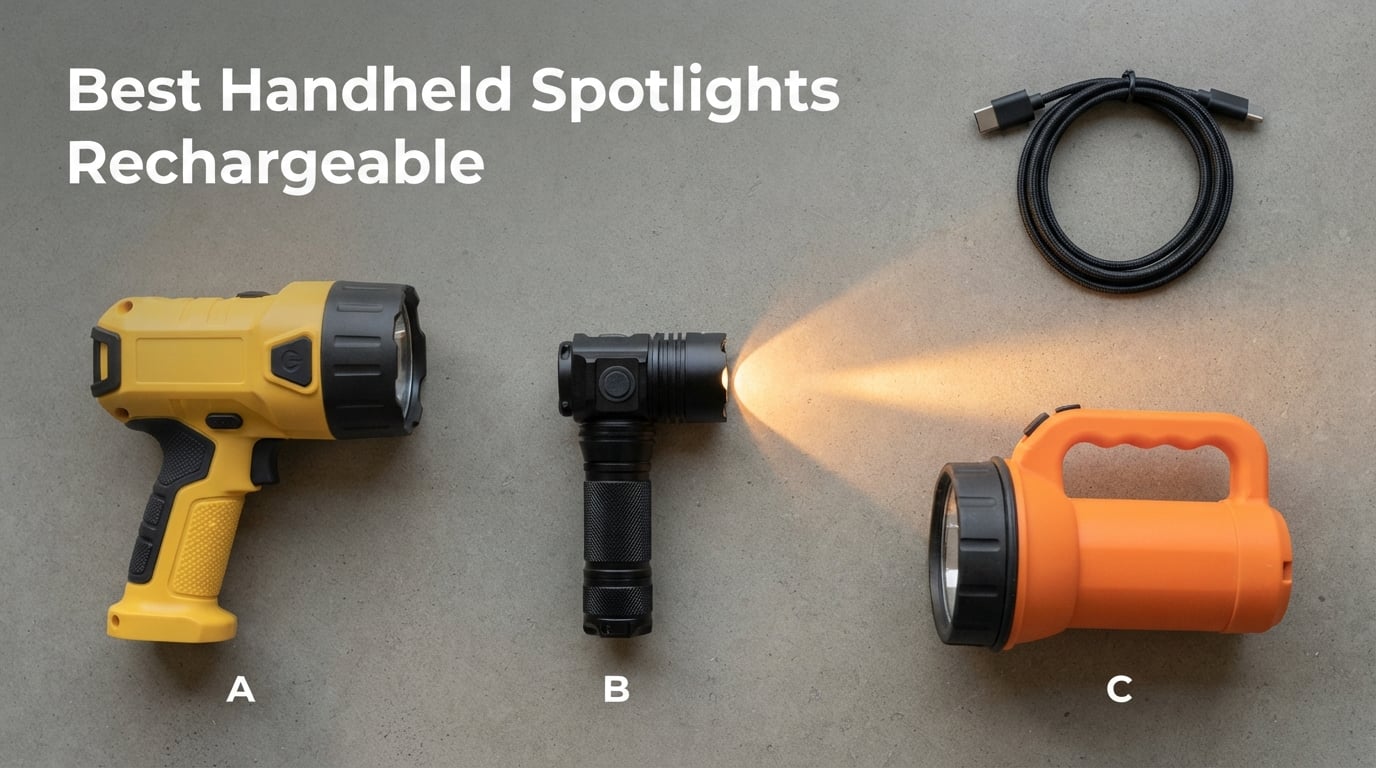 Best Handheld Spotlights Rechargeable