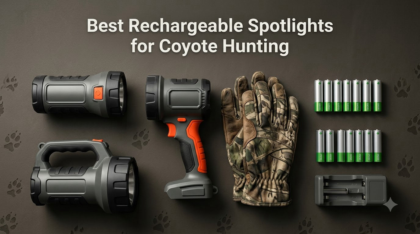 Best Rechargeable Spotlights for Coyote Hunting