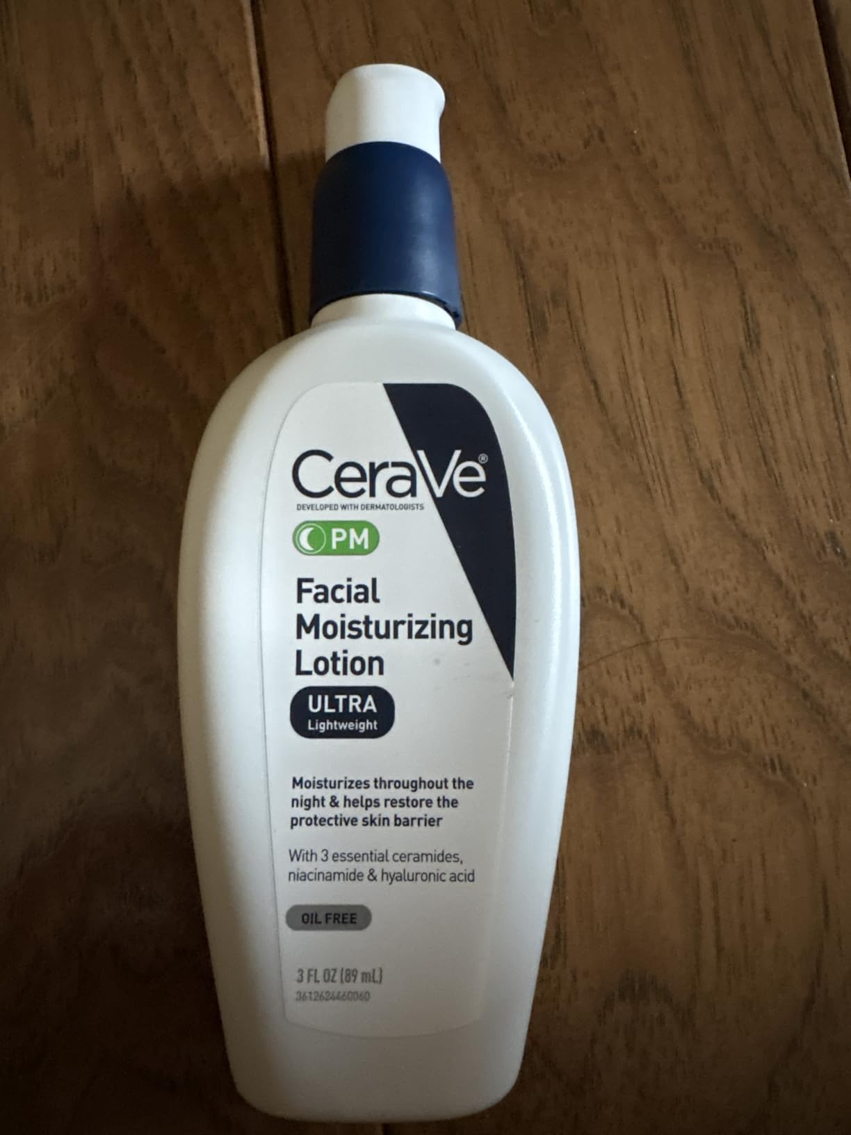 CeraVe PM Daily Facial Moisturizer, Skin Care for Dry Skin, Oil-Free, 3oz customer photo 1